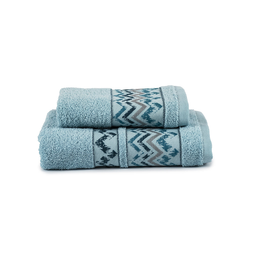 Set asciugamani 1+1 MODRAN | Azzurro