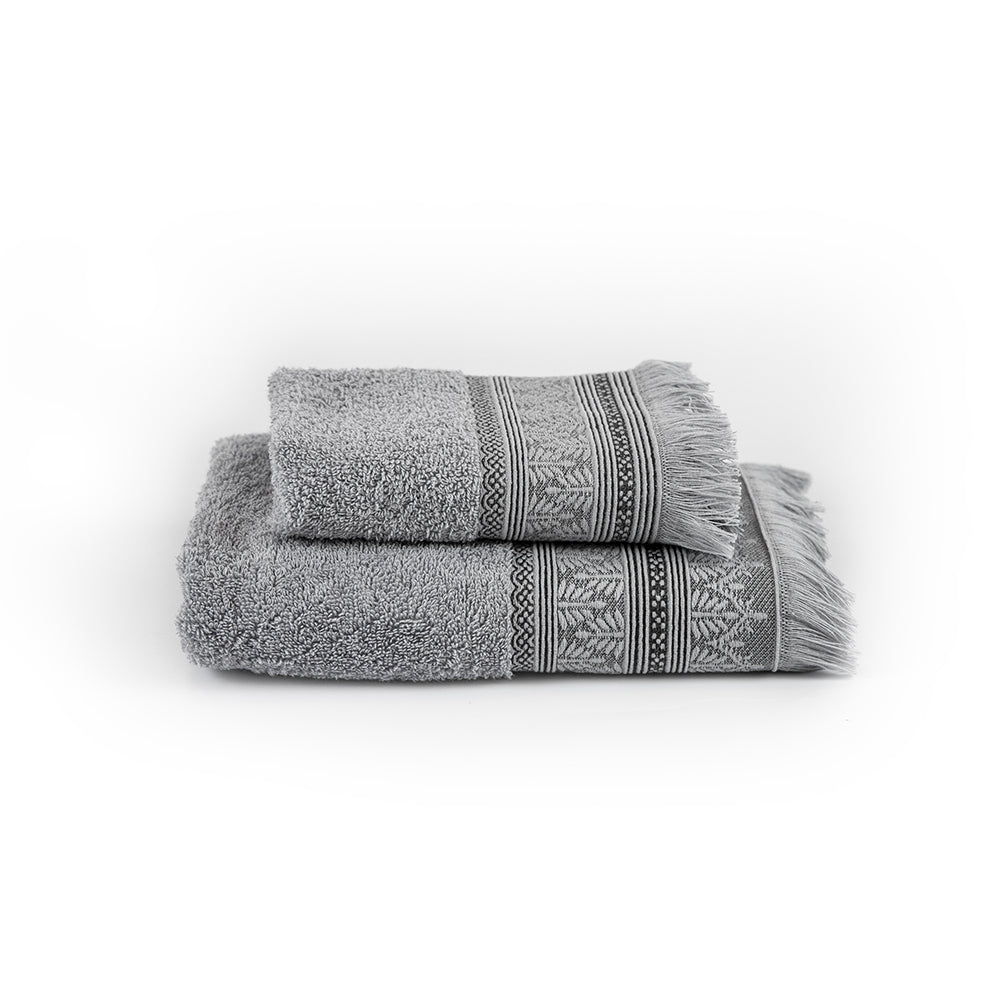 Set asciugamani 1+1 LUK | Grigio
