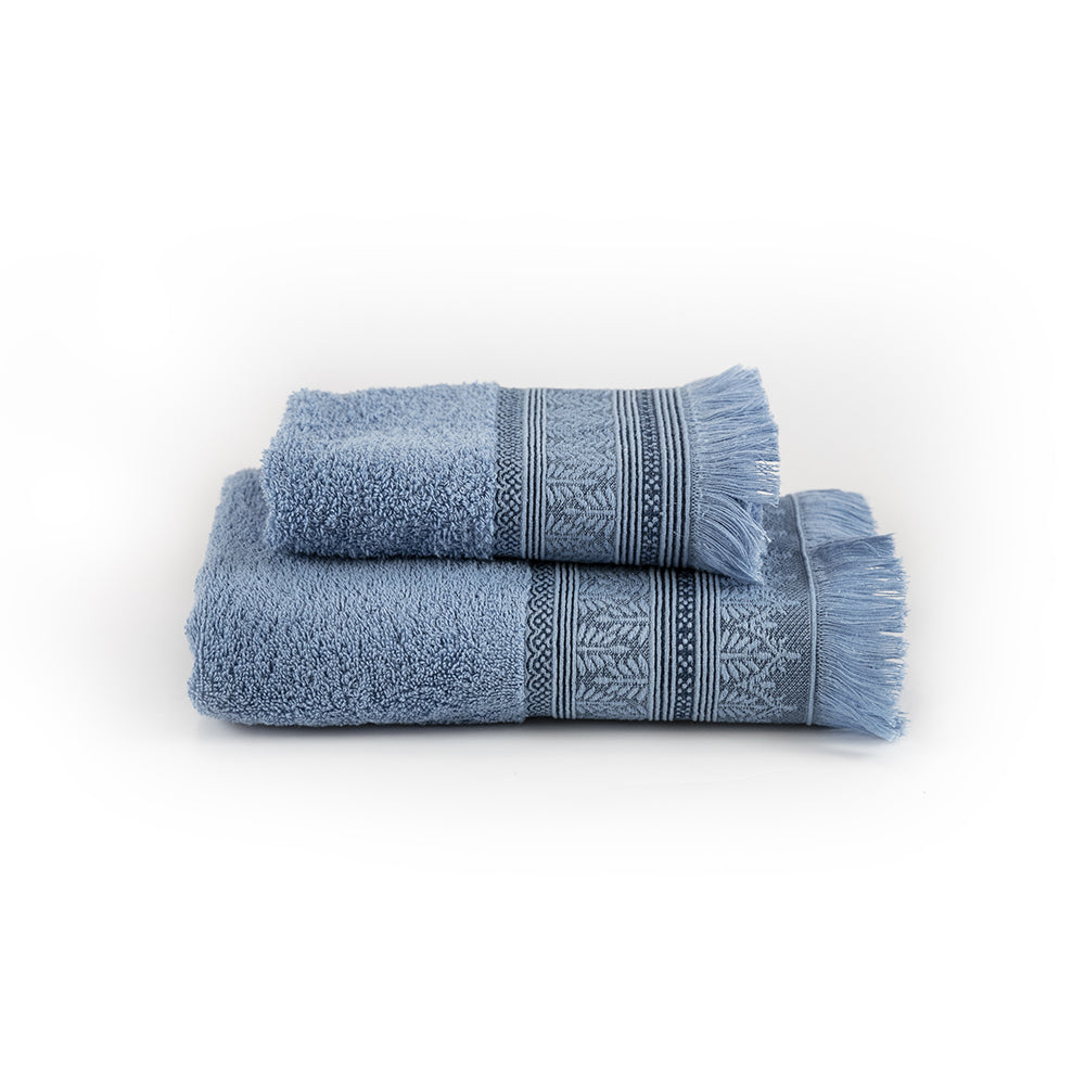 Set asciugamani 1+1 LUK | Azzurro