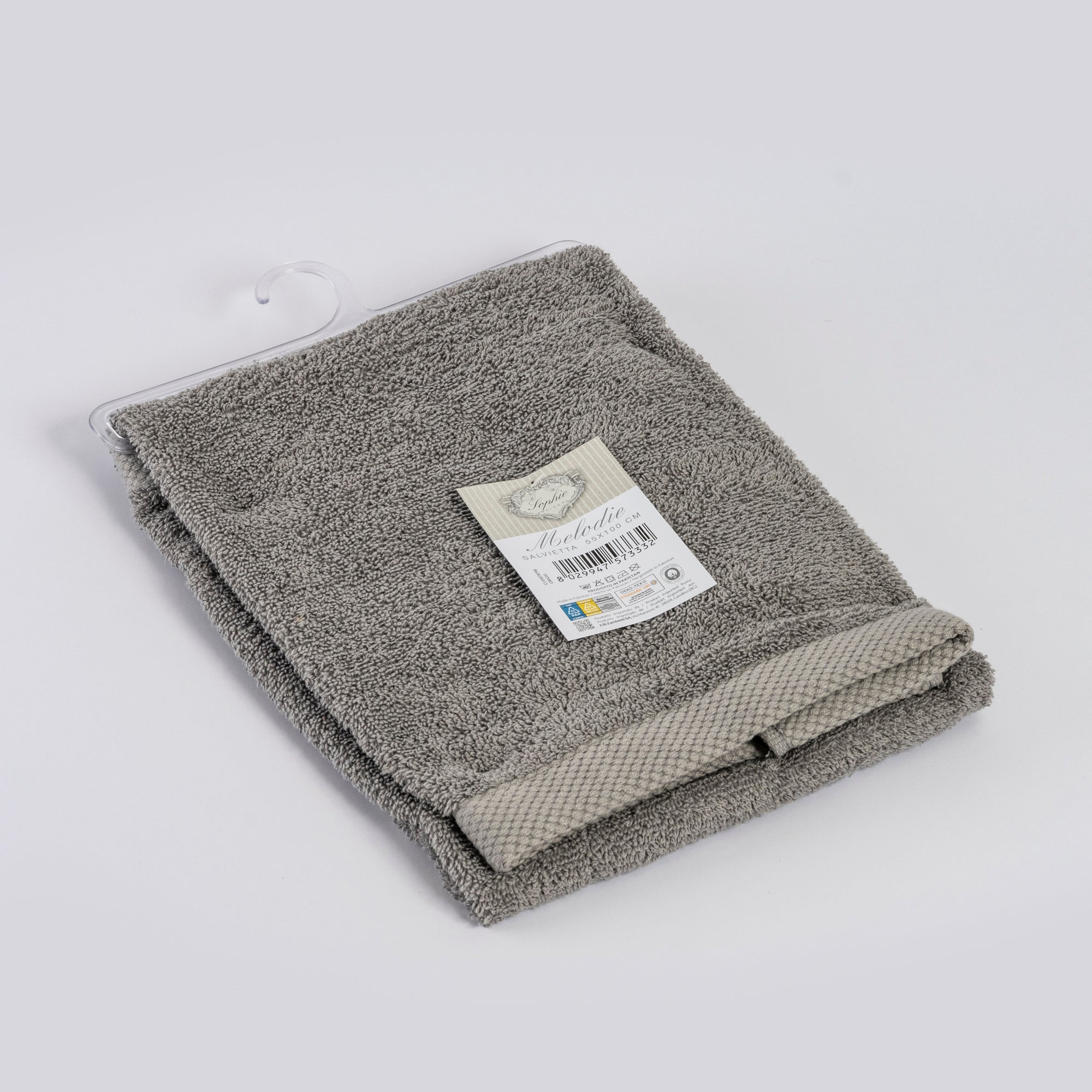 Asciugamano viso BREST | Grigio