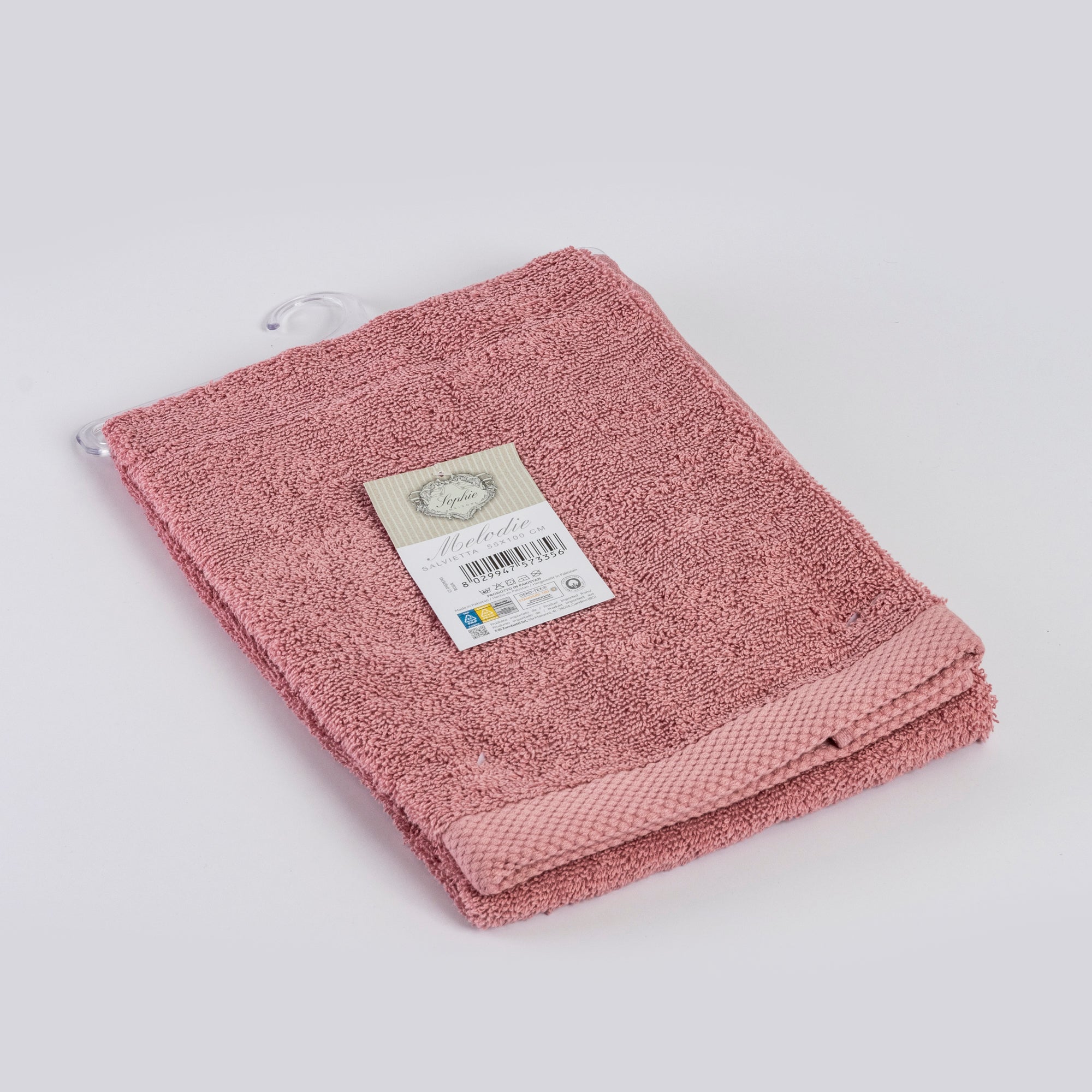 Asciugamano viso BREST | Rosa