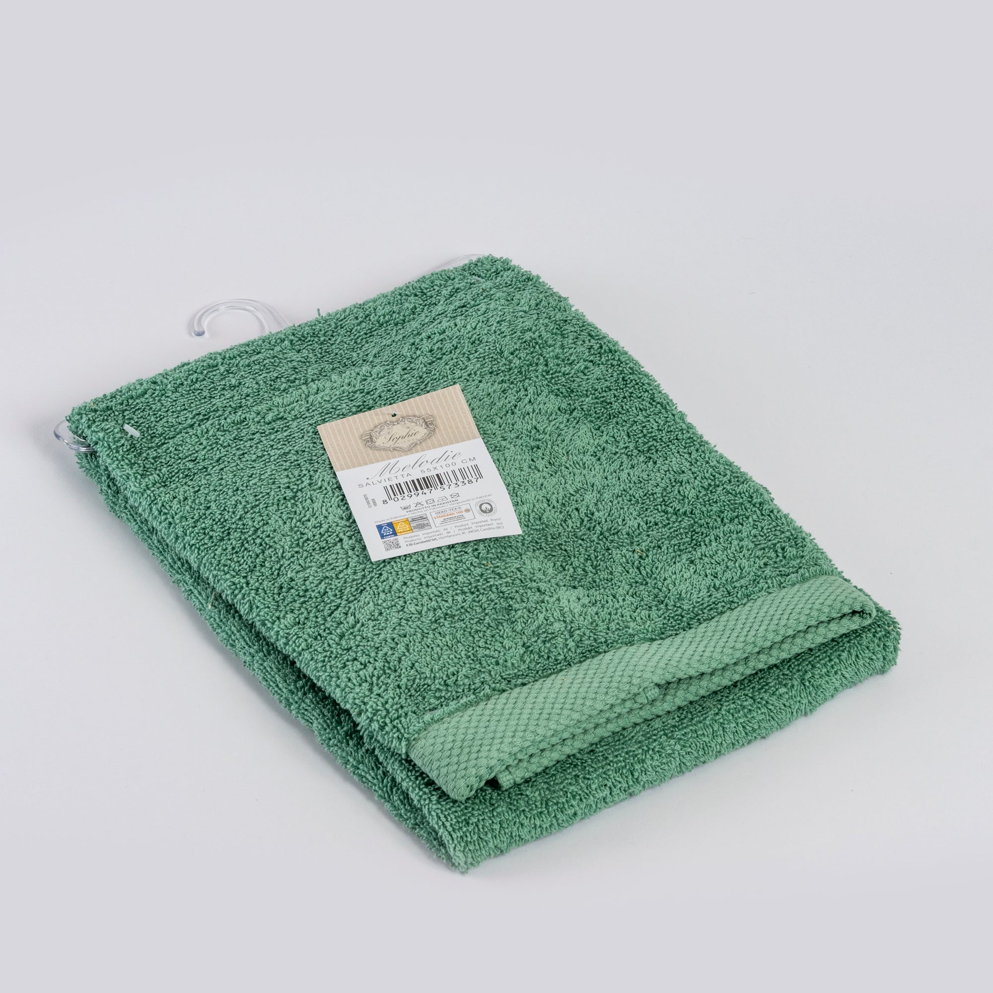 Asciugamano viso BREST | Verde