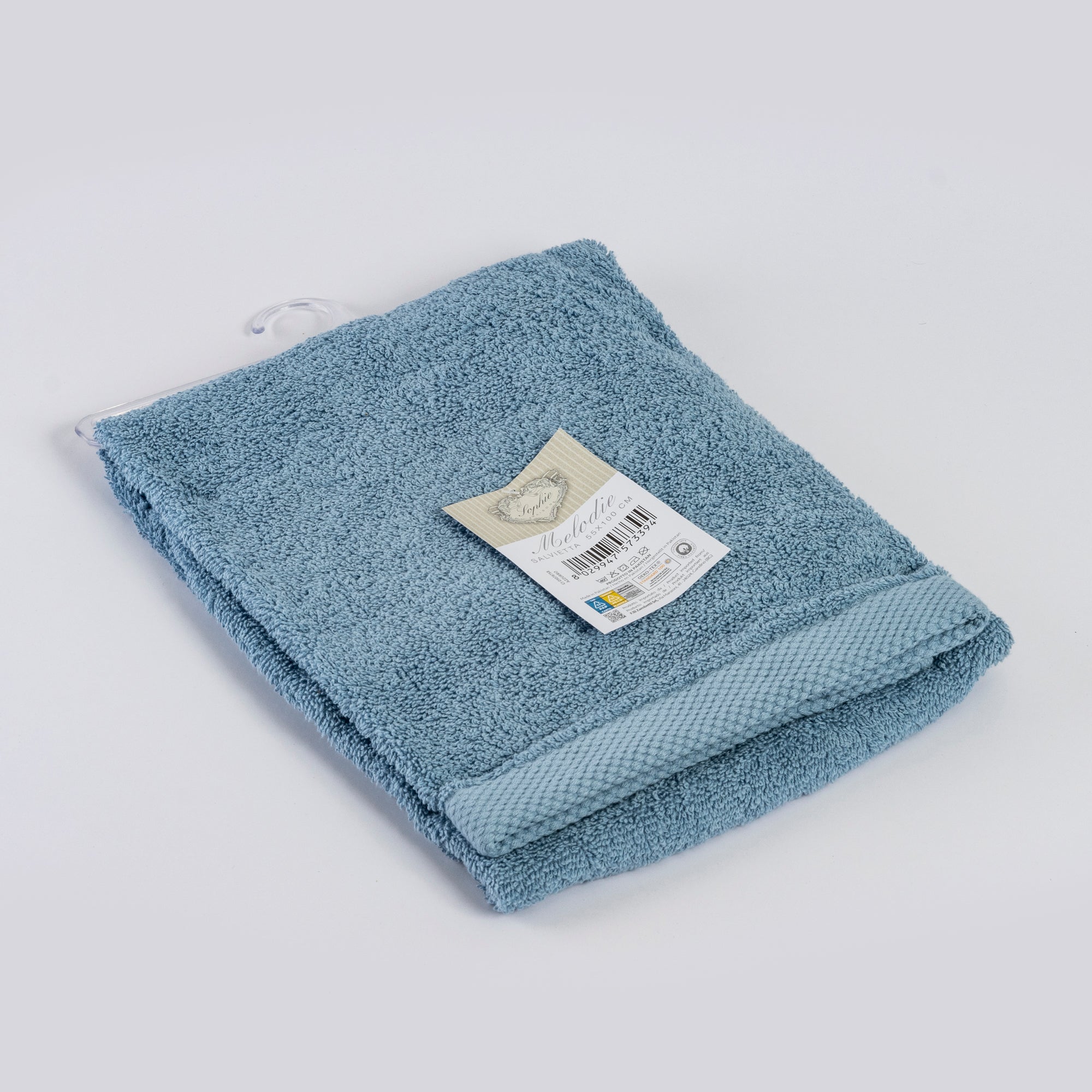 Asciugamano viso BREST | Azzurro