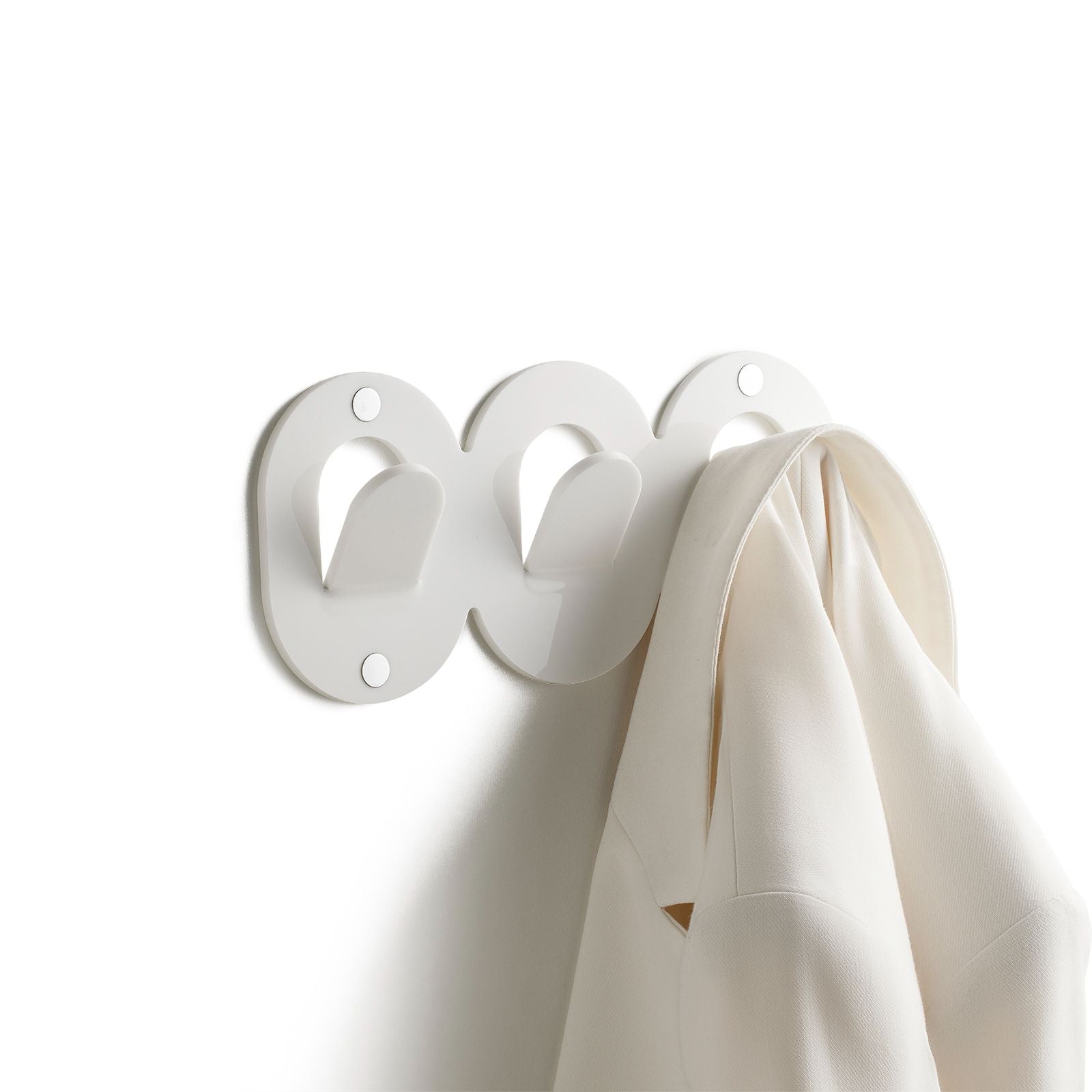Appendiabiti 3 ganci OMAR | Bianco