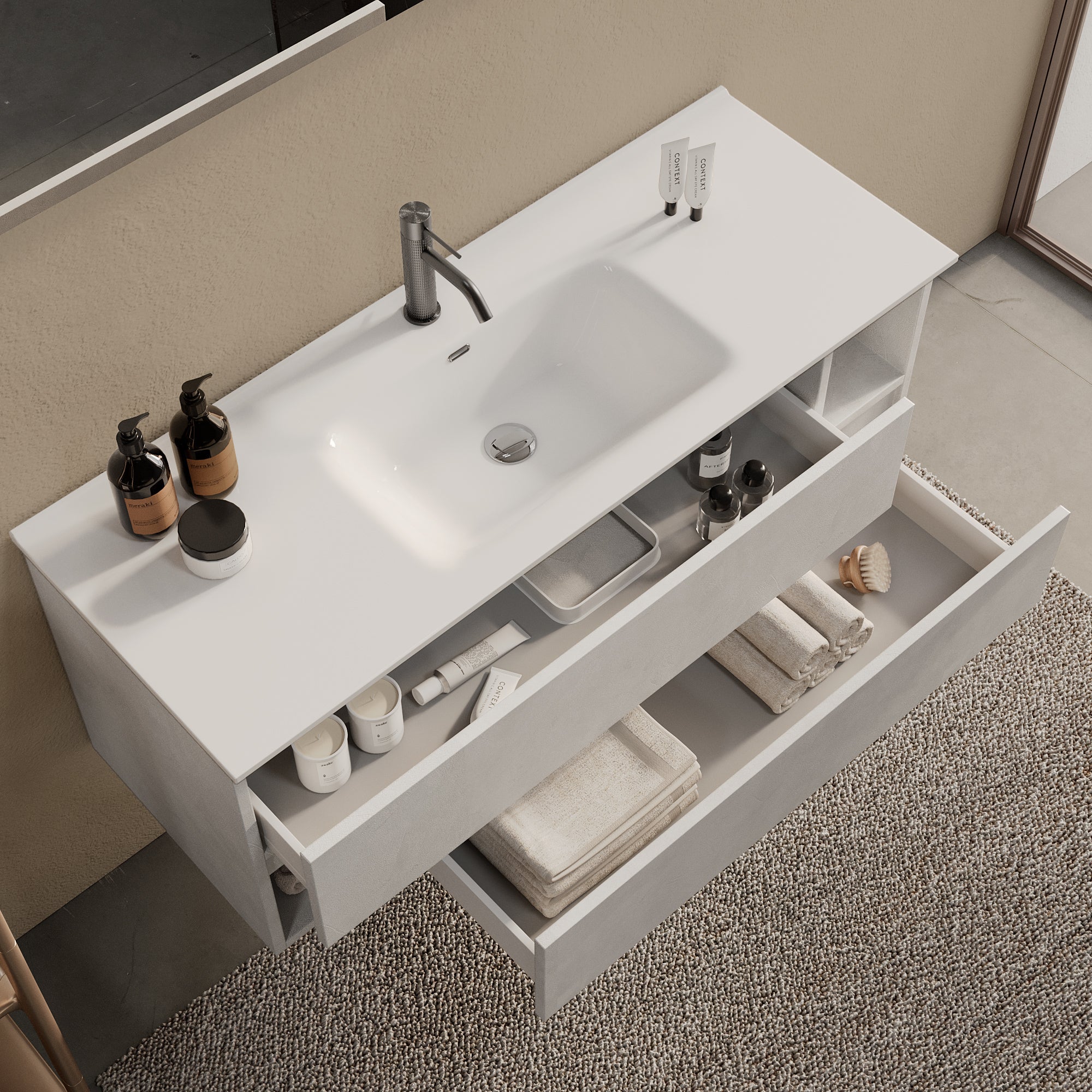 Composizione 3 pezzi ERSE | Bianco pietra