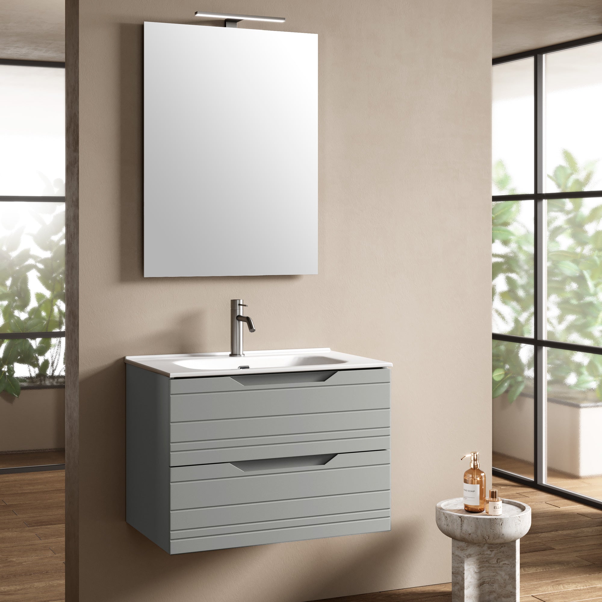 Composizione 4 pezzi CORDELIA | Grigio