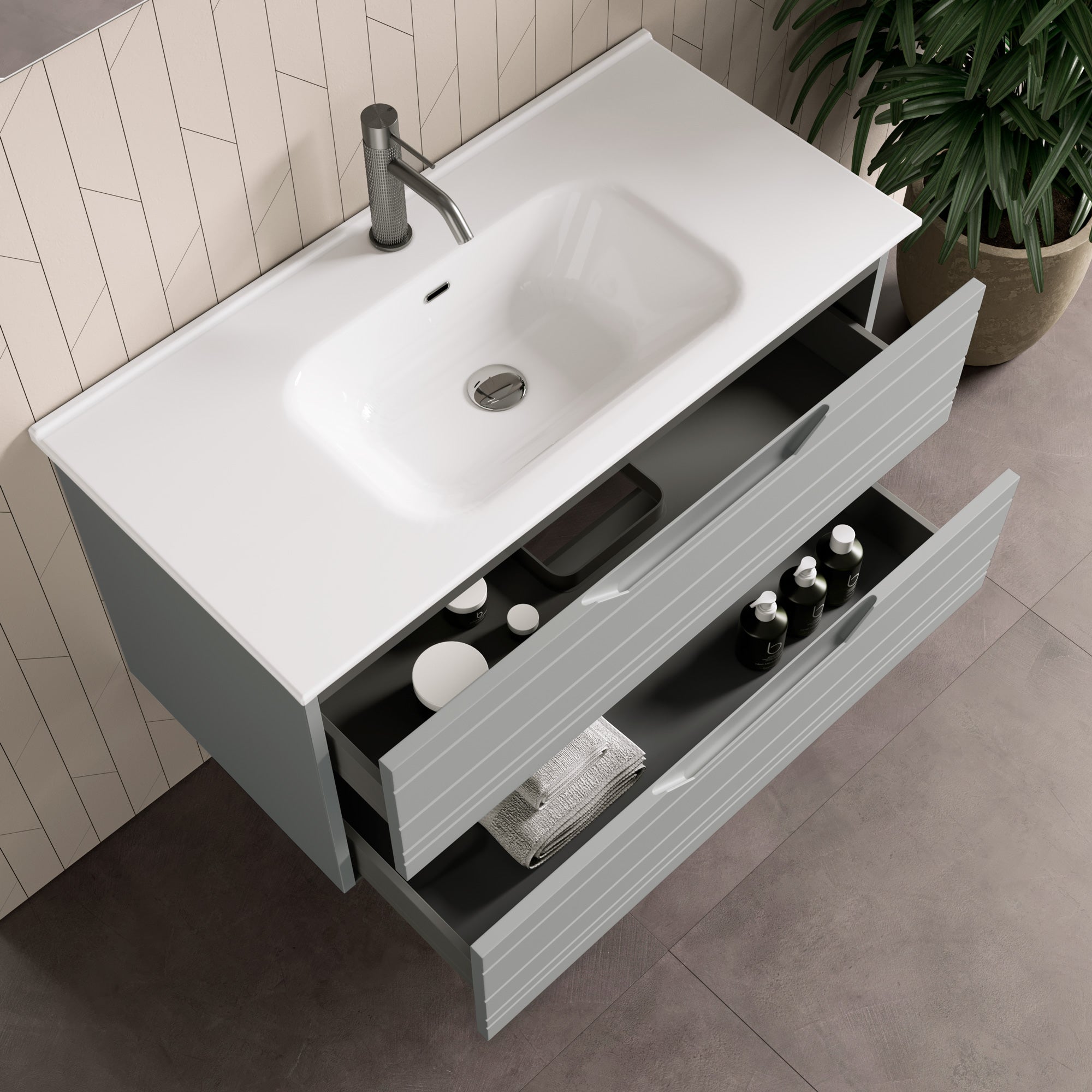 Composizione 4 pezzi CORDELIA | Grigio