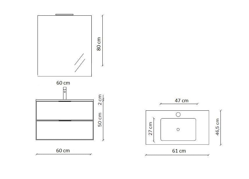 Composizione 4 pezzi CORDELIA | Rovere rio