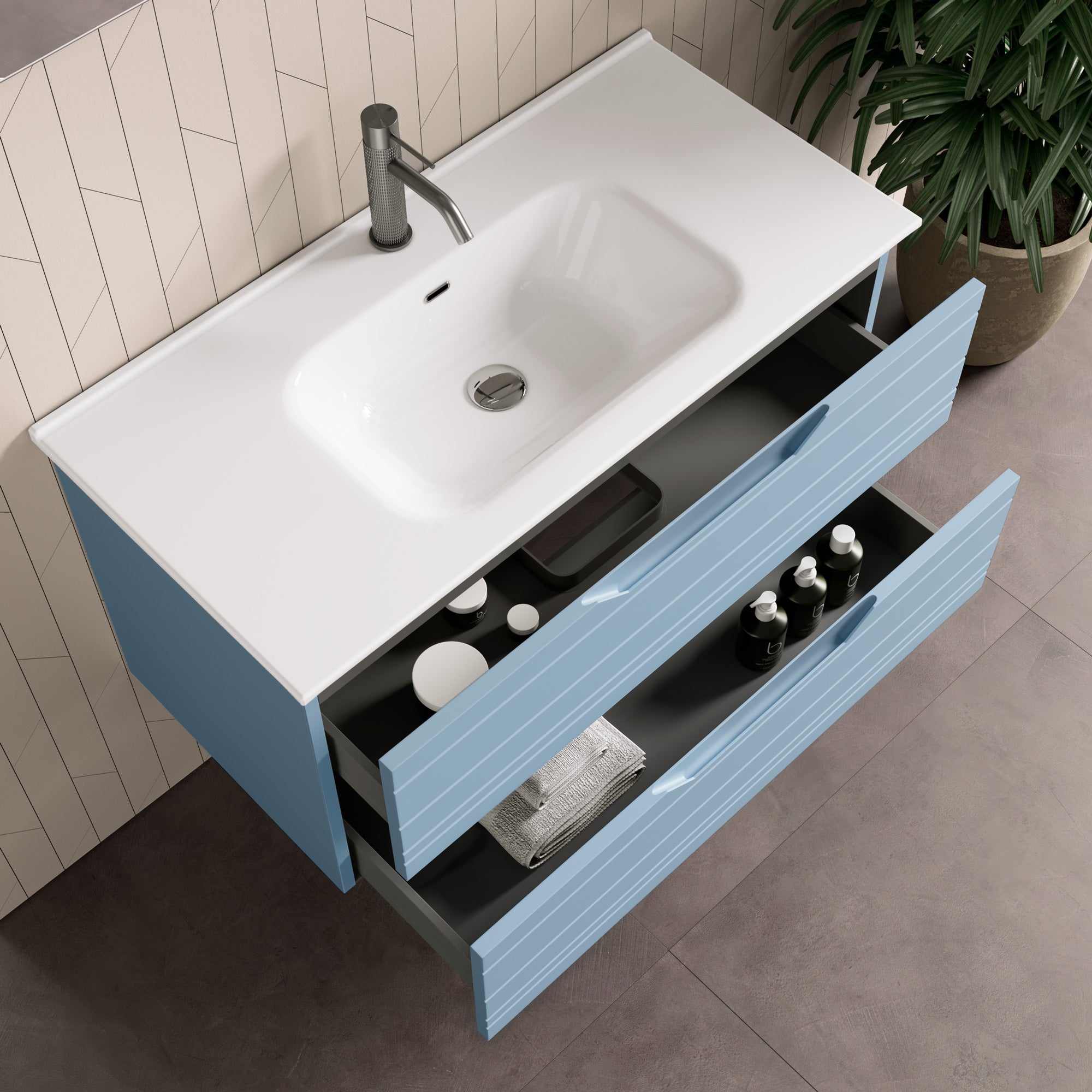 Composizione 4 pezzi CORDELIA | Azzurro tiffany