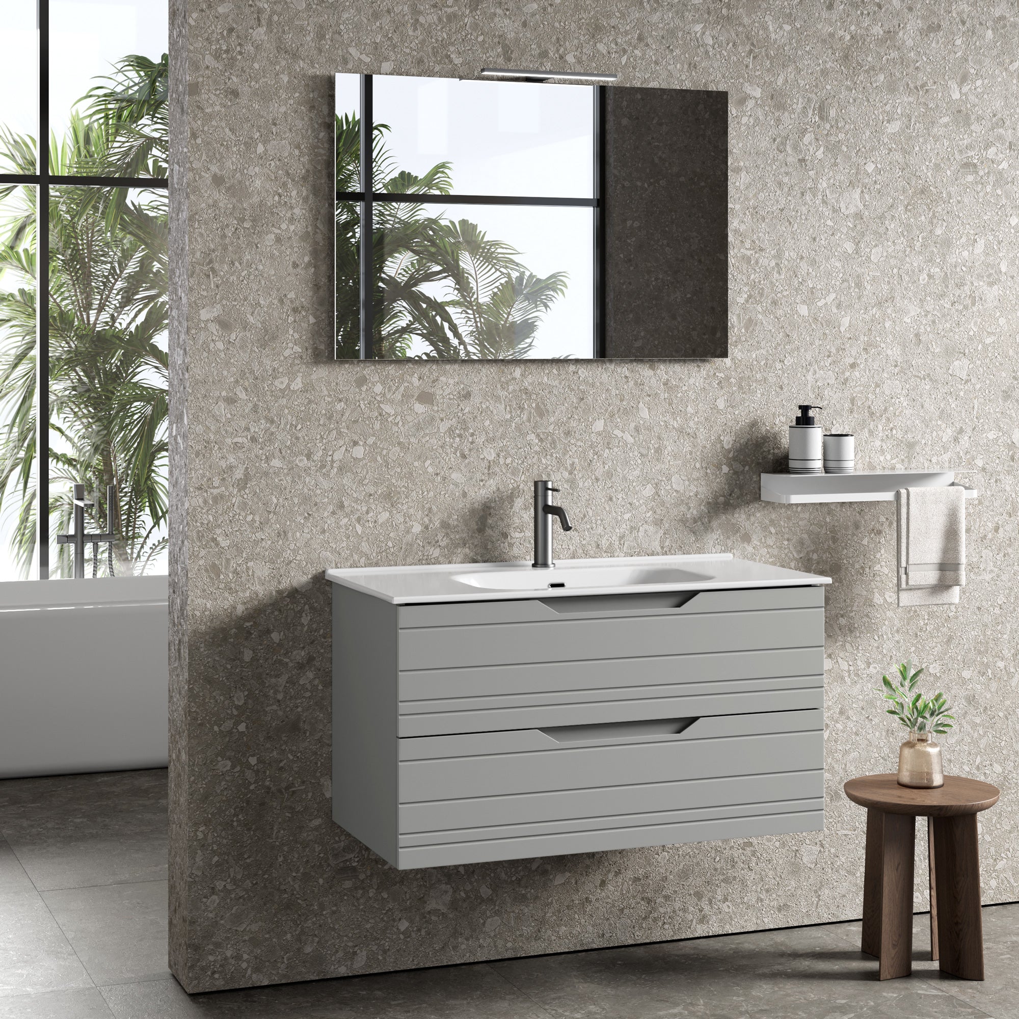Composizione 4 pezzi CORDELIA | Grigio
