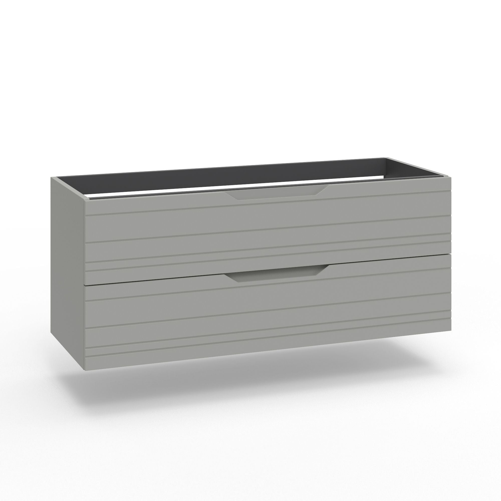 Base portalavabo 2 cassetti per doppia vasca CORDELIA | Grigio