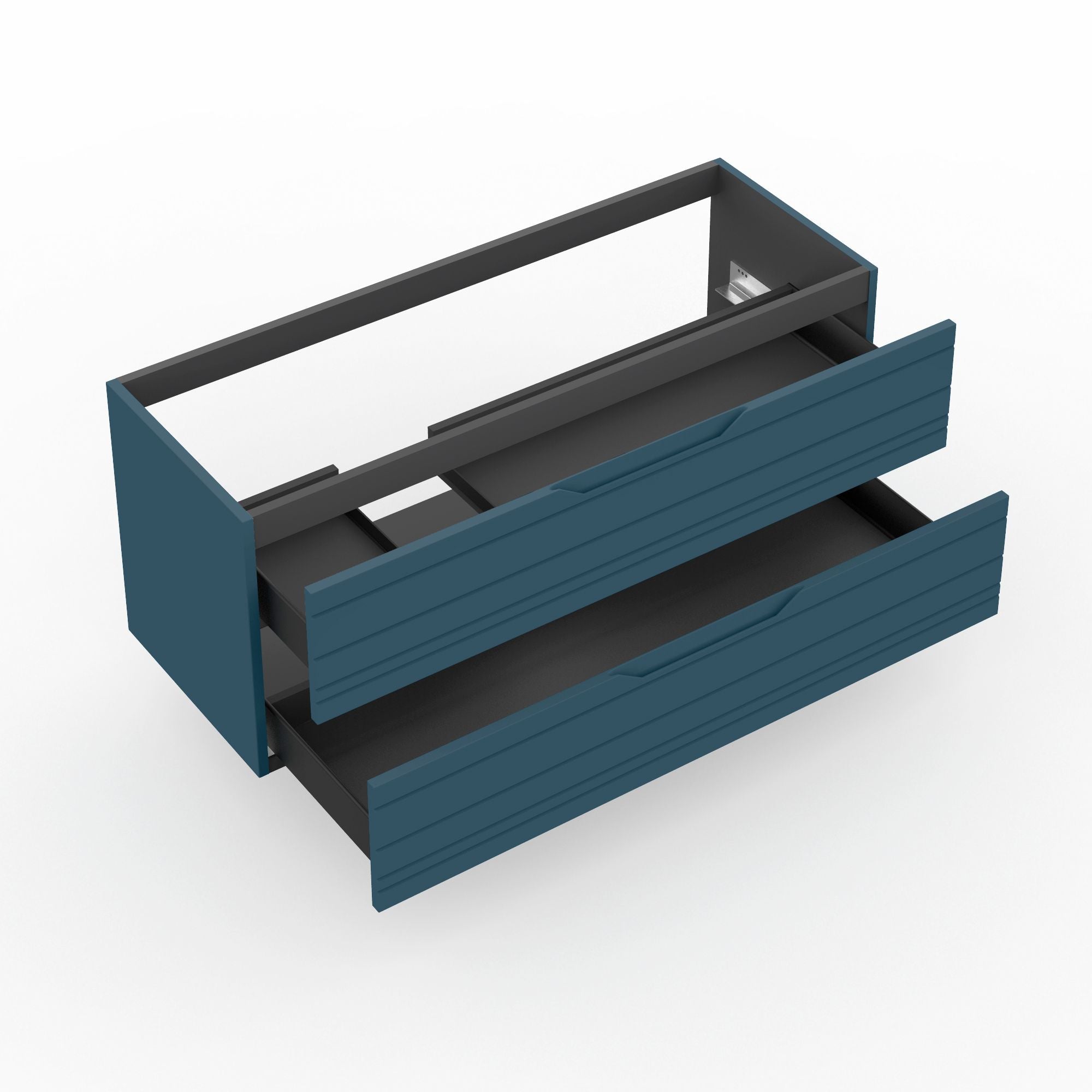 Base portalavabo 2 cassetti per vasca SX CORDELIA | Blu
