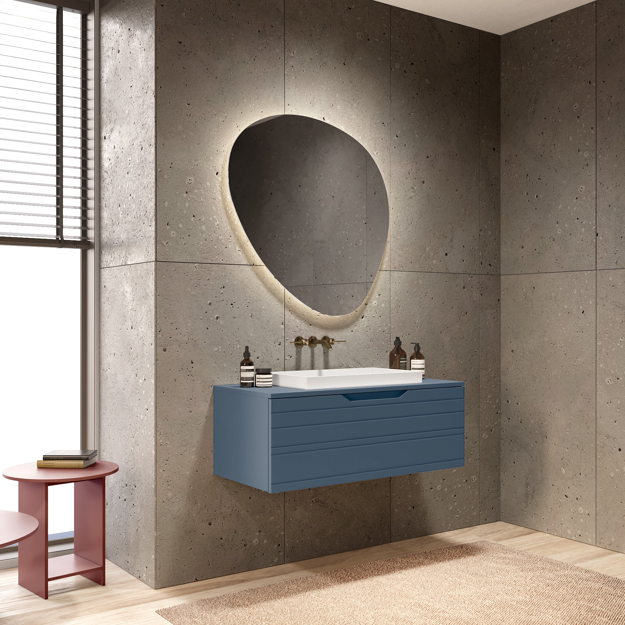 Composizione 3 pezzi CORDELIA-36 | Blu