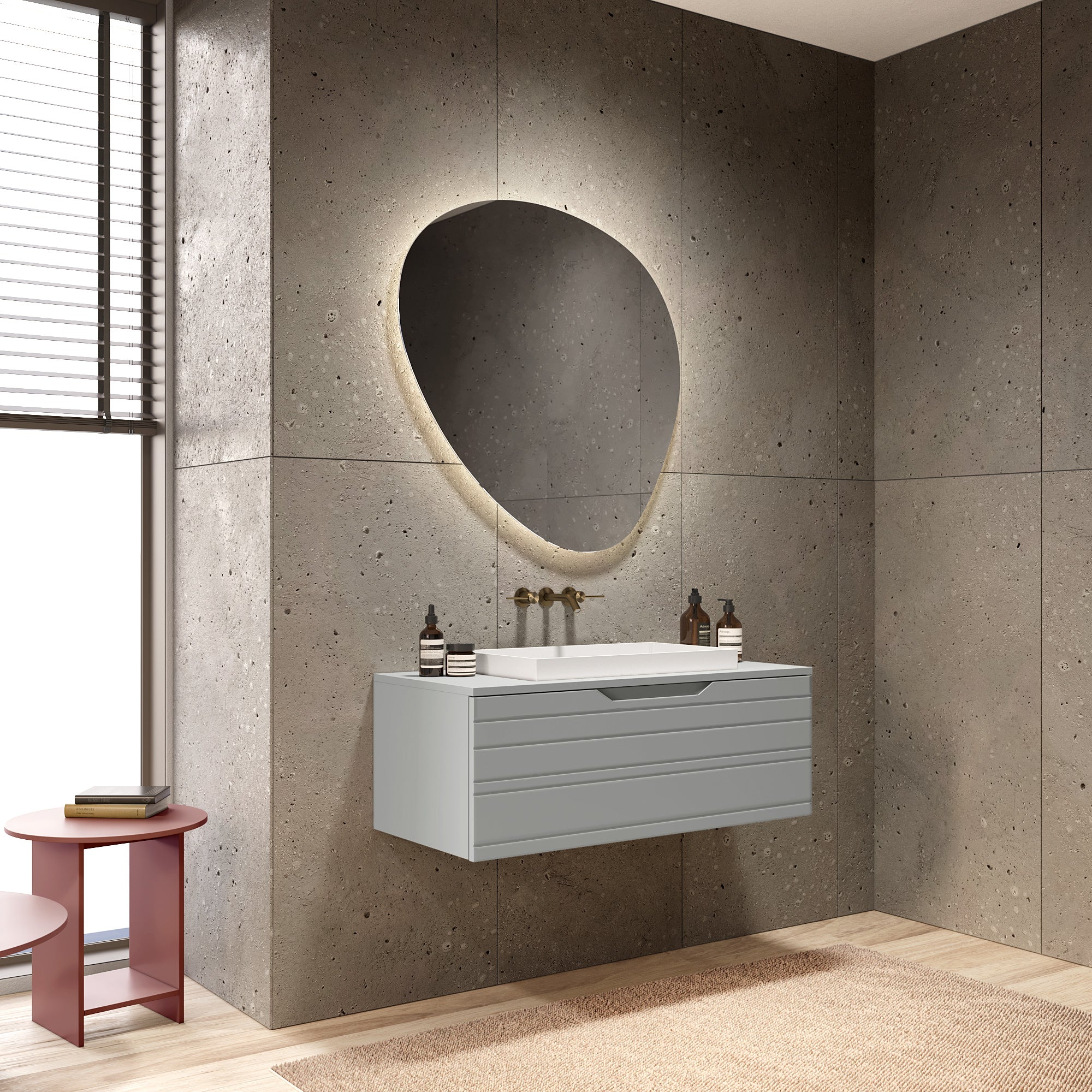 Composizione 3 pezzi CORDELIA-36 | Grigio