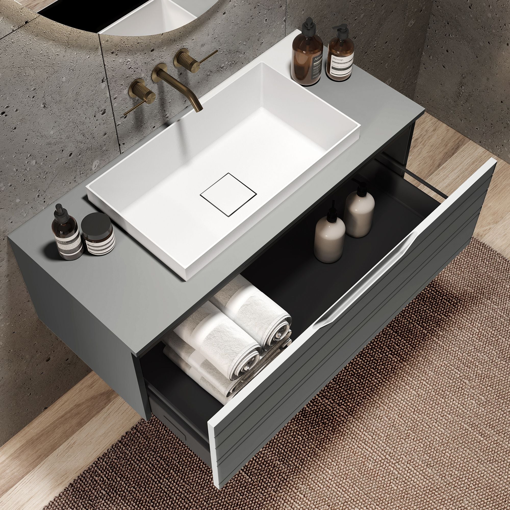 Composizione 3 pezzi CORDELIA | Grigio