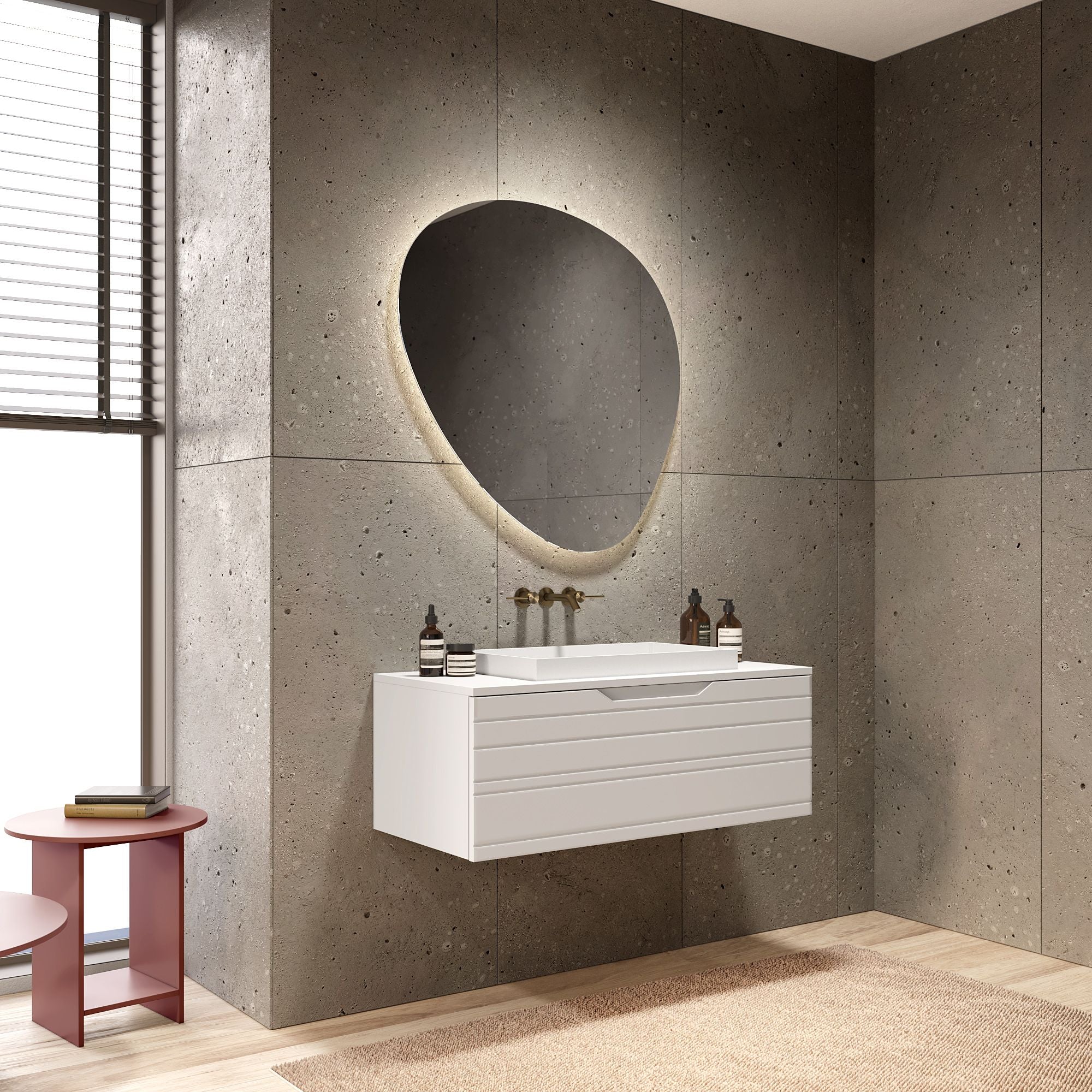 Composizione 3 pezzi CORDELIA | Bianco opaco