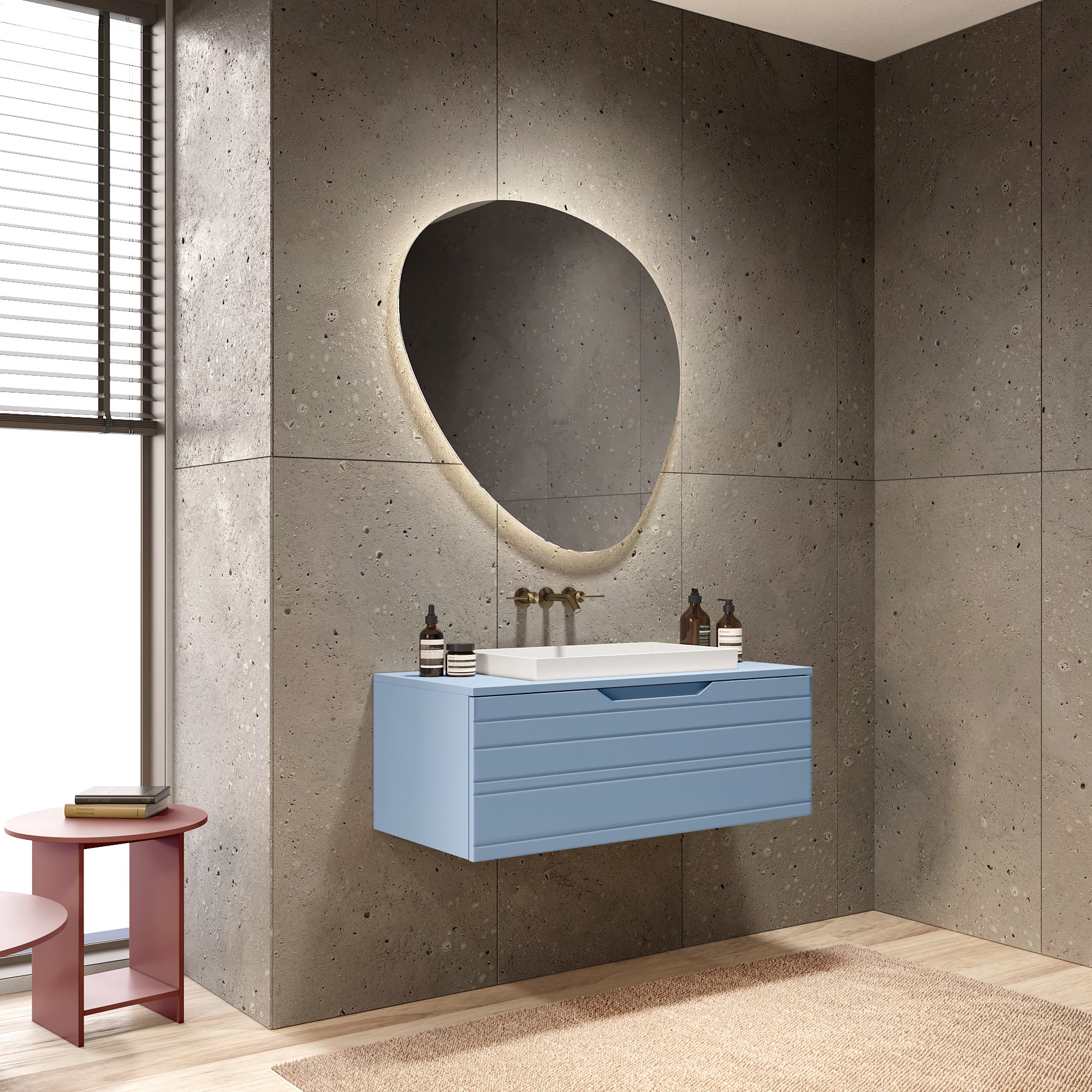 Composizione 3 pezzi CORDELIA-36 | Azzurro tiffany