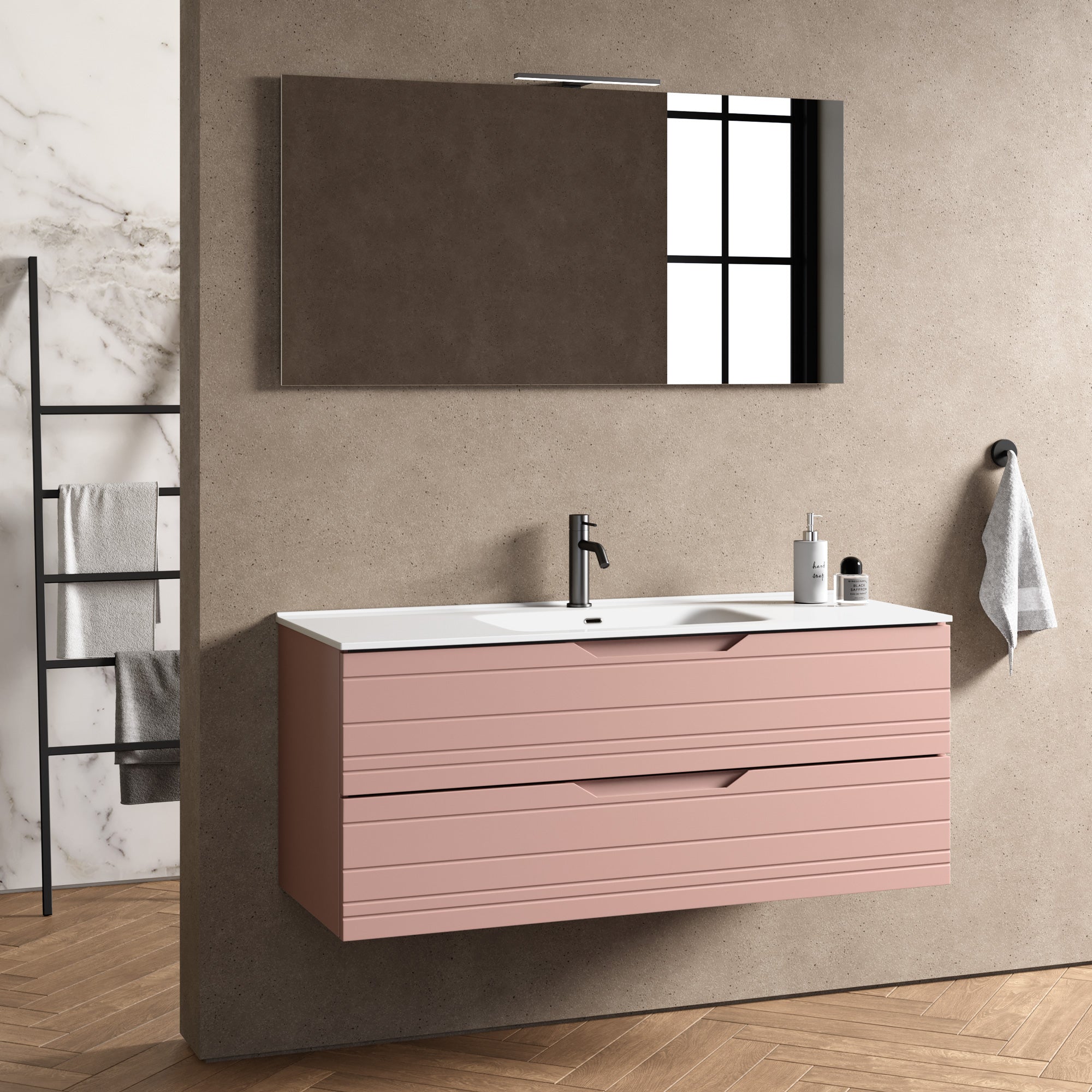 Composizione 4 pezzi CORDELIA | Rosa cipria