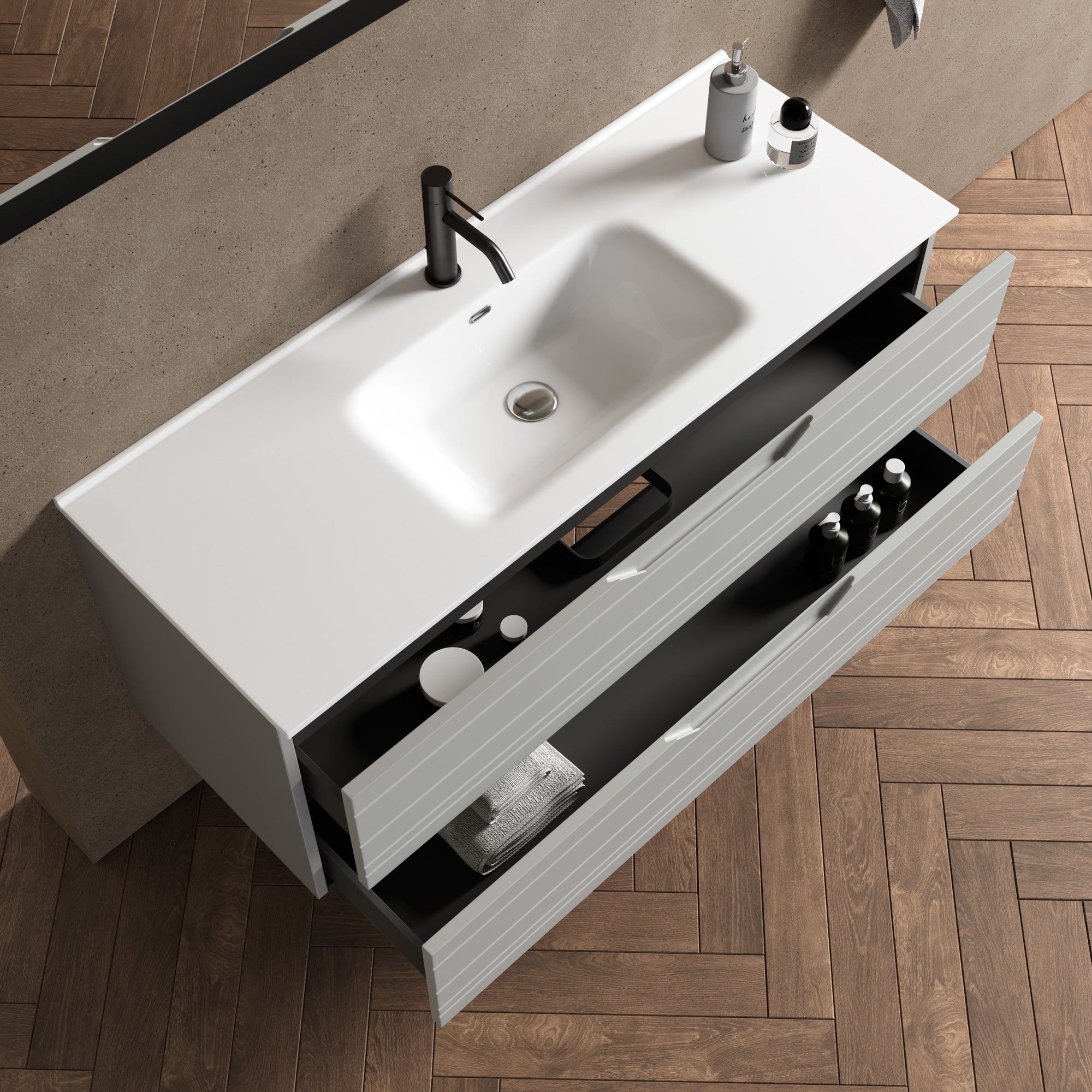 Composizione 4 pezzi CORDELIA | Grigio