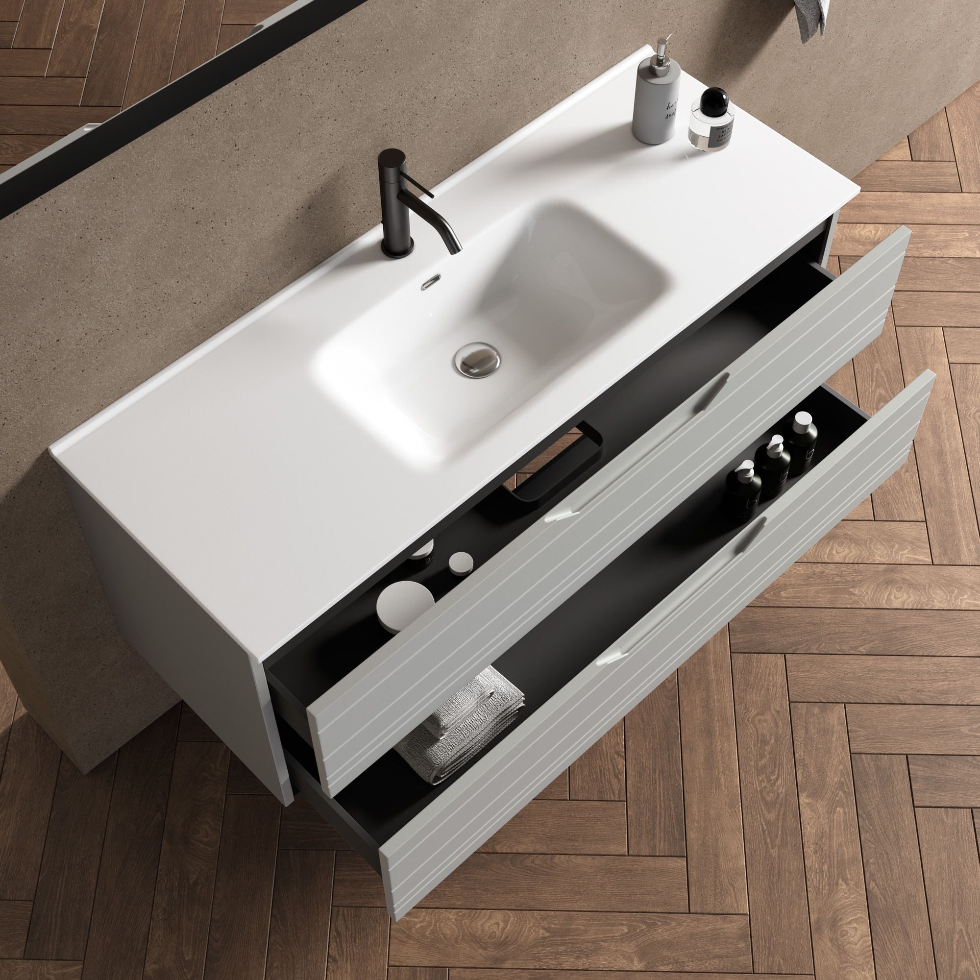 Composizione 4 pezzi CORDELIA | Grigio