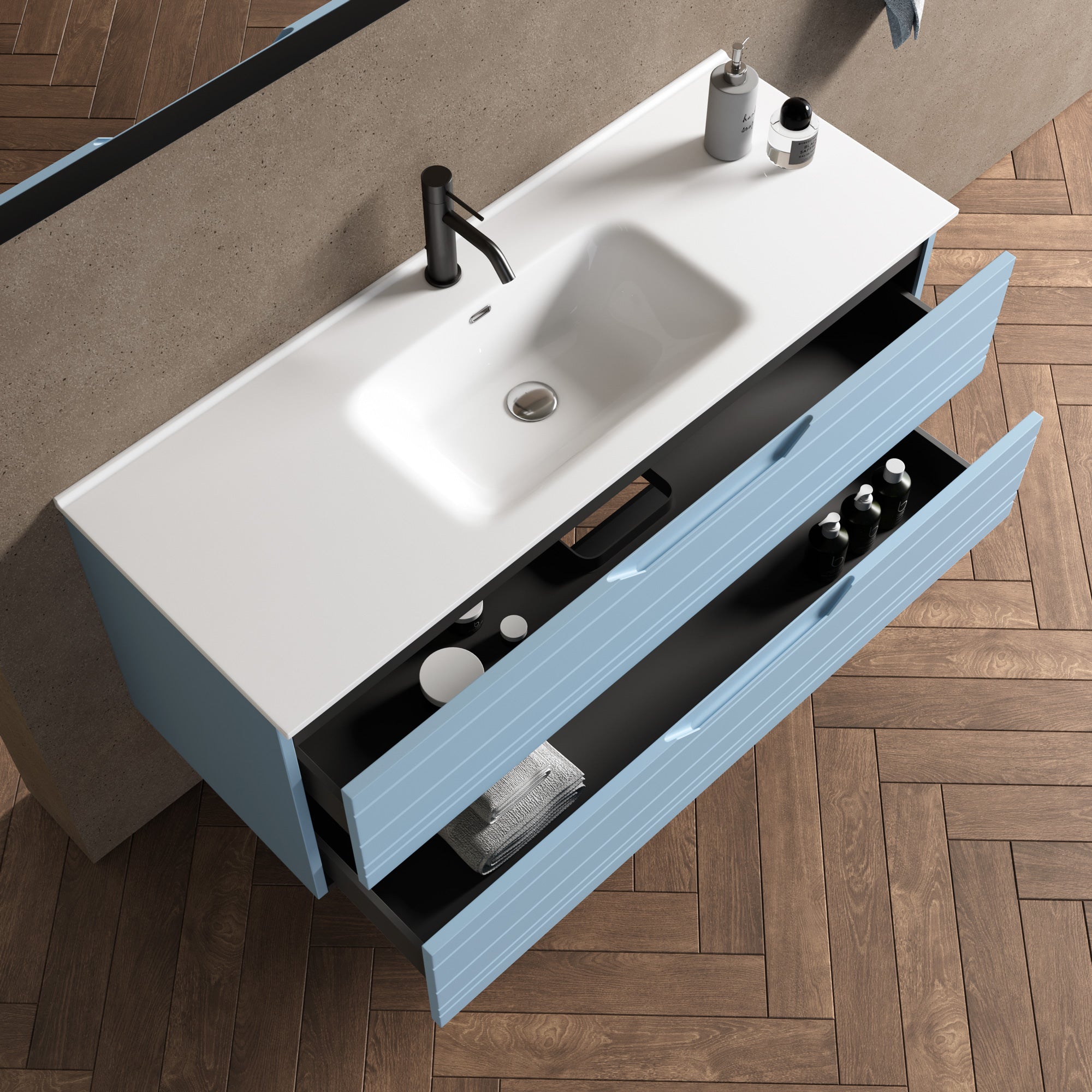 Composizione 4 pezzi CORDELIA | Azzurro tiffany