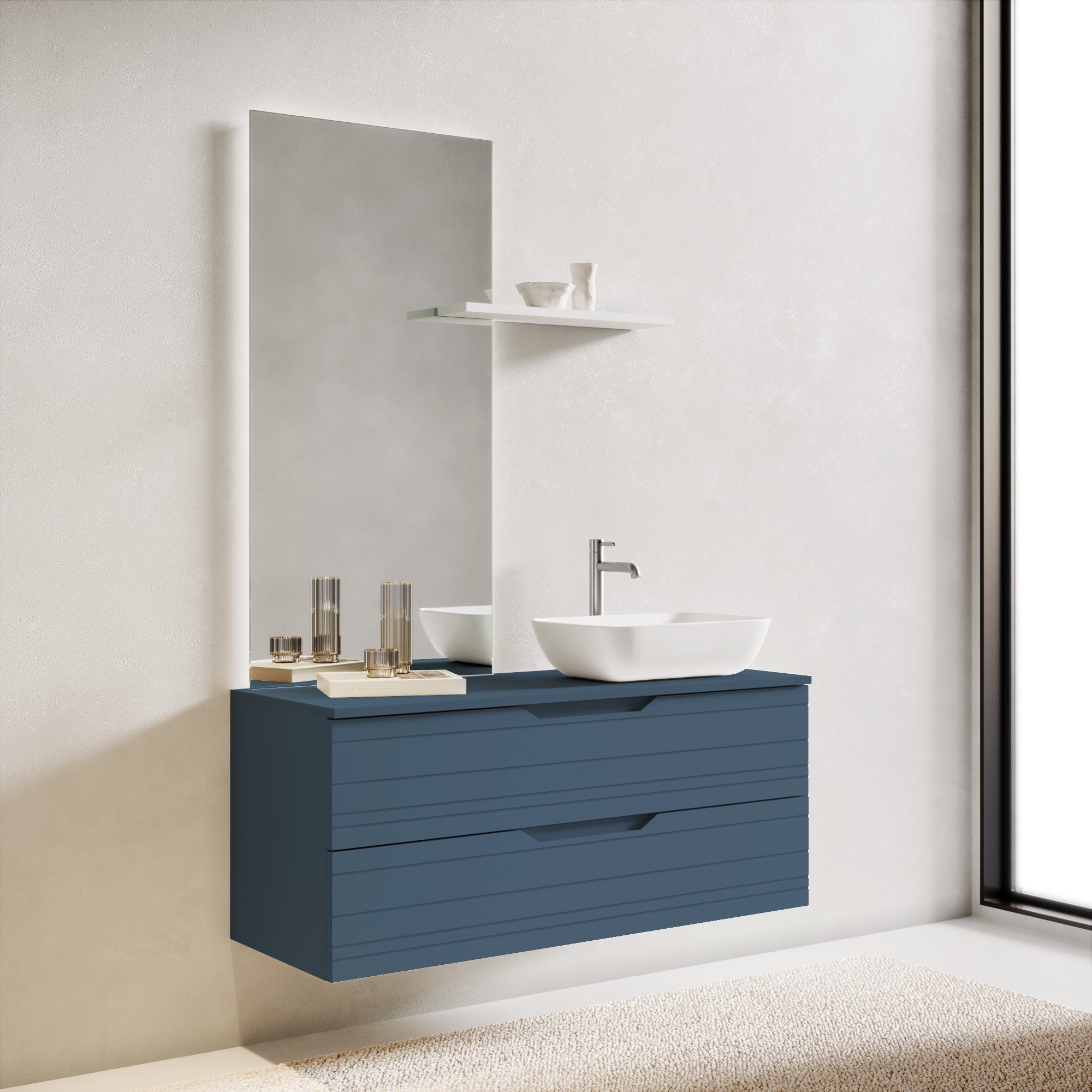Composizione 4 pezzi CORDELIA-51 | Blu