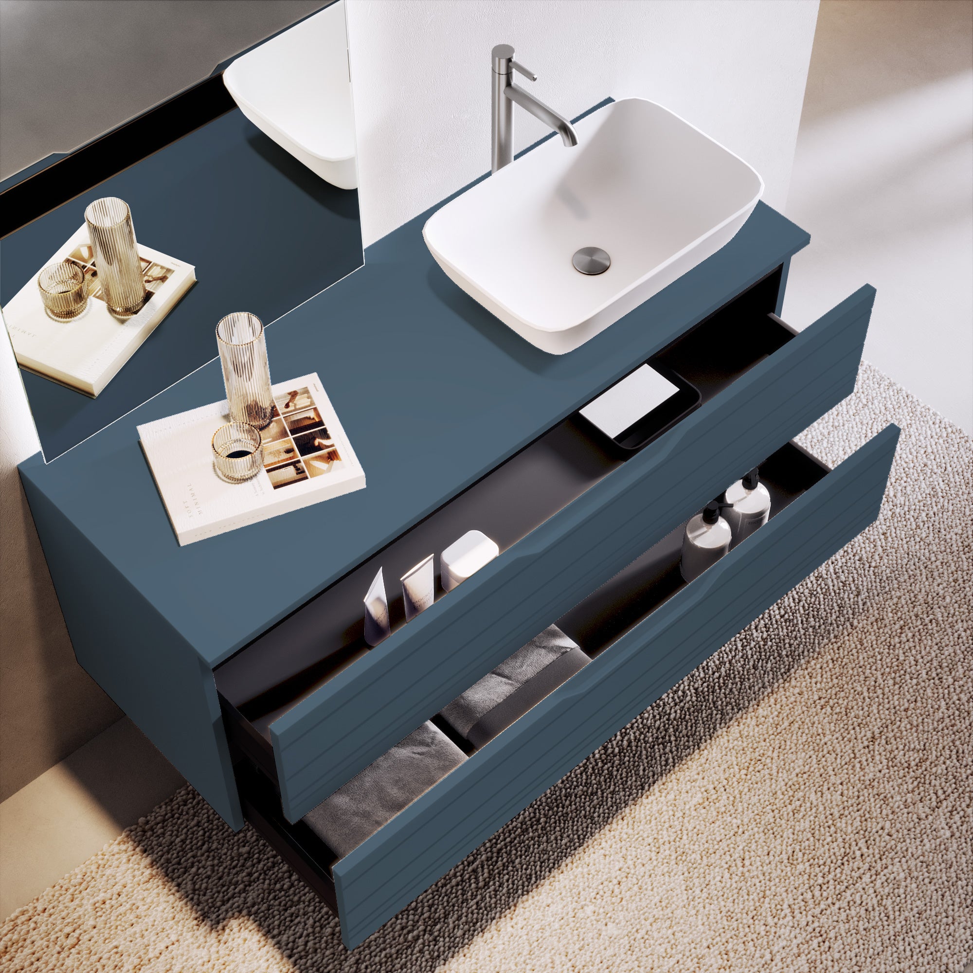 Composizione 4 pezzi CORDELIA-51 | Blu