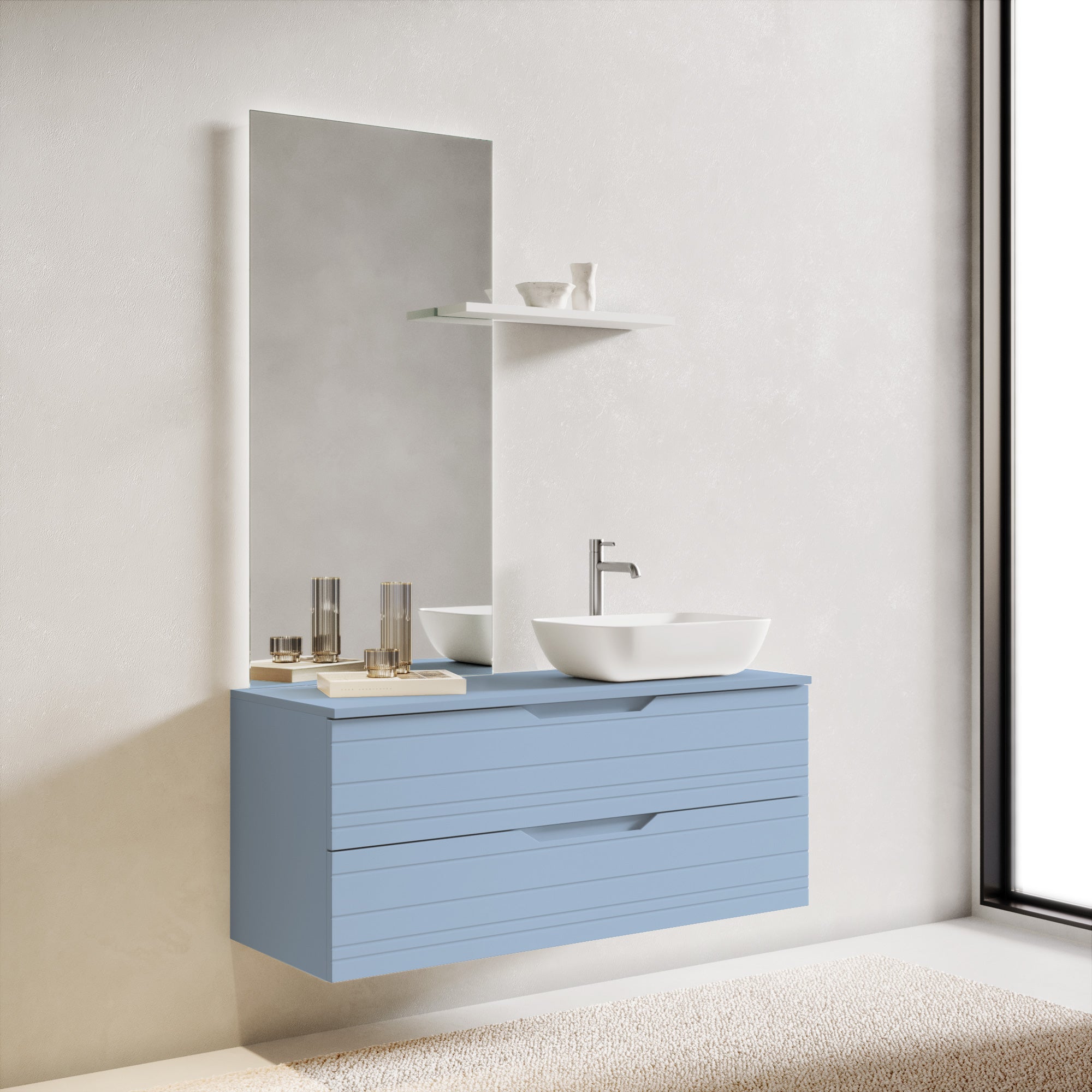 Composizione 4 pezzi CORDELIA-51 | Azzurro tiffany