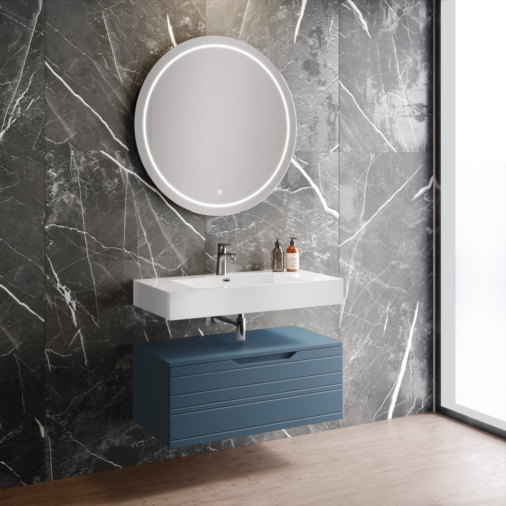 Composizione 3 pezzi CORDELIA-55 | Blu