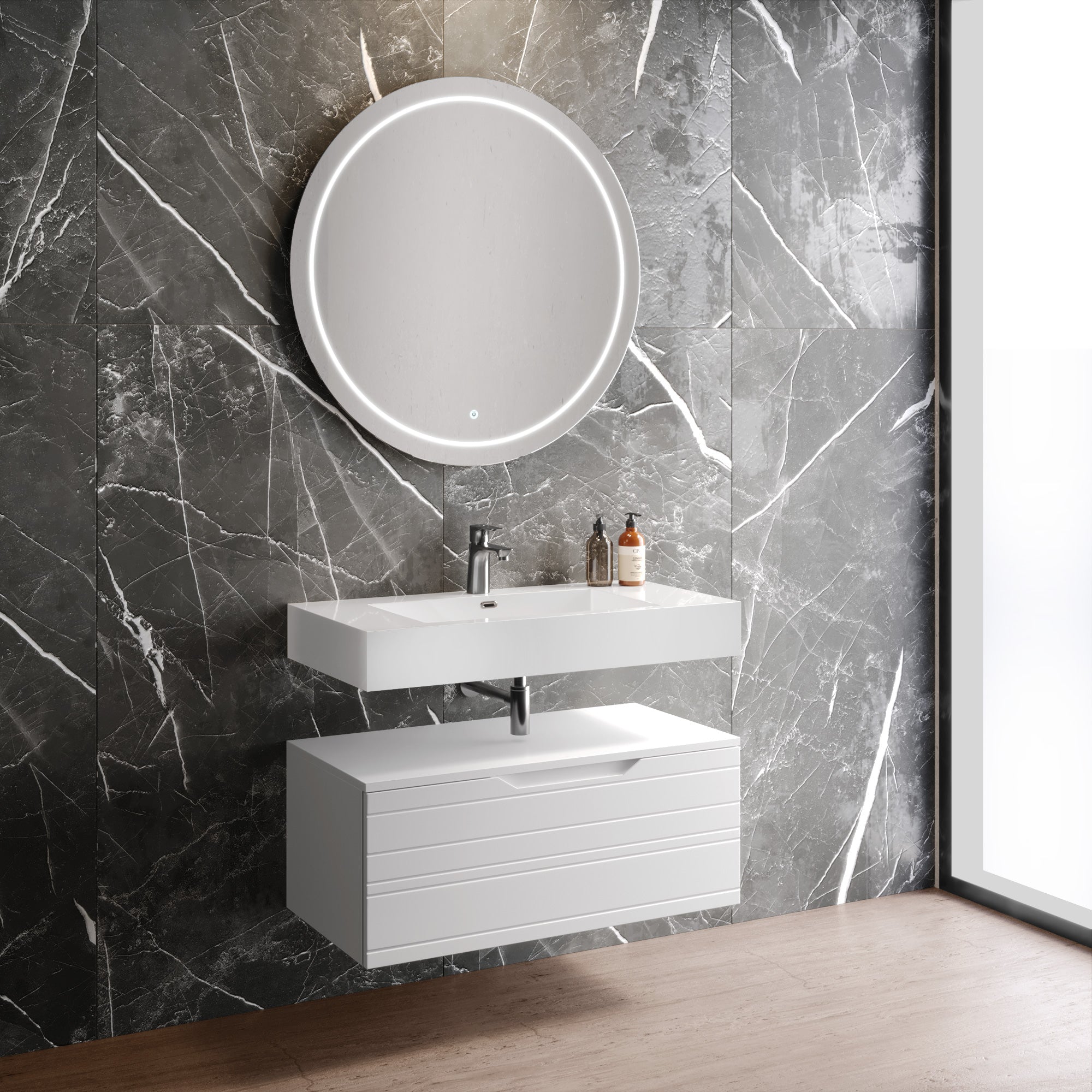 Composizione 3 pezzi CORDELIA-55 | Bianco