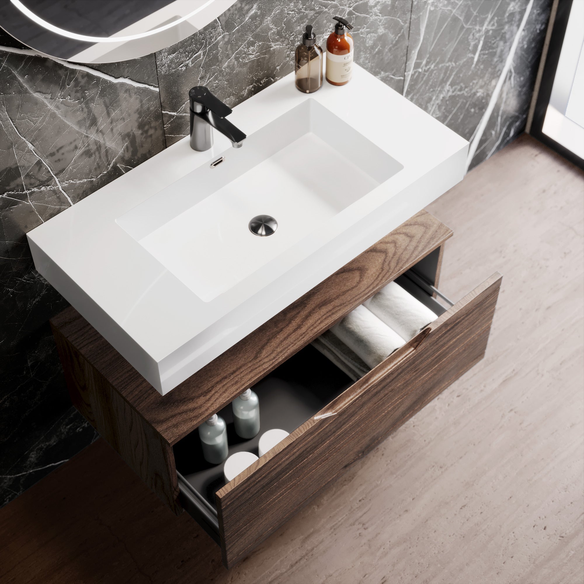 Composizione 3 pezzi CORDELIA-55 | Rovere rio