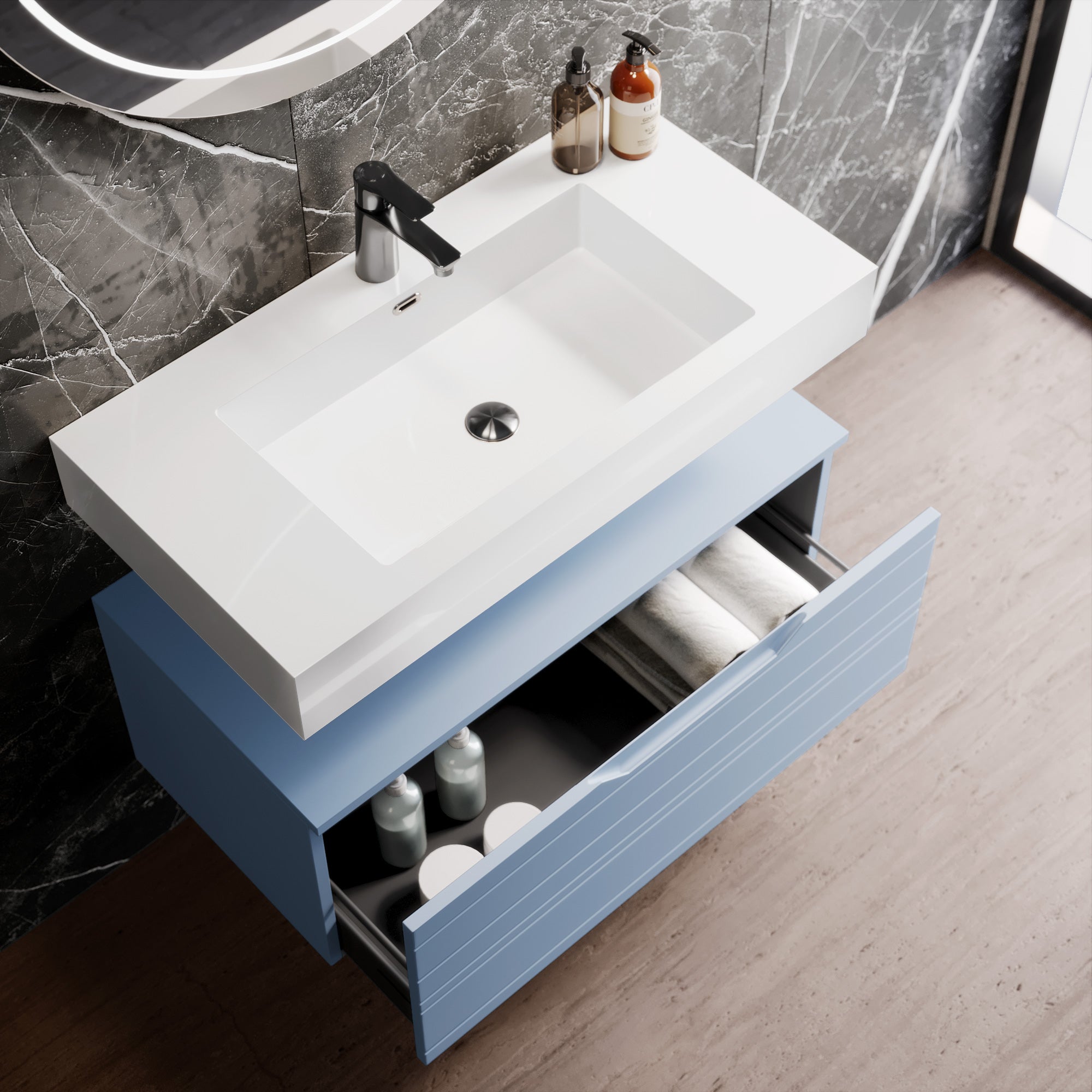 Composizione 3 pezzi CORDELIA-55 | Azzurro tiffany