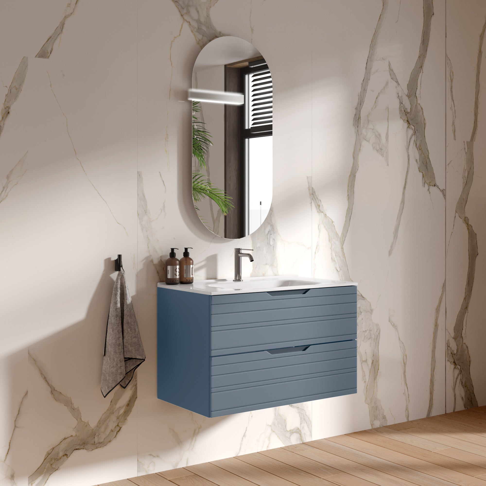 Composizione 4 pezzi CORDELIA-59 | Blu