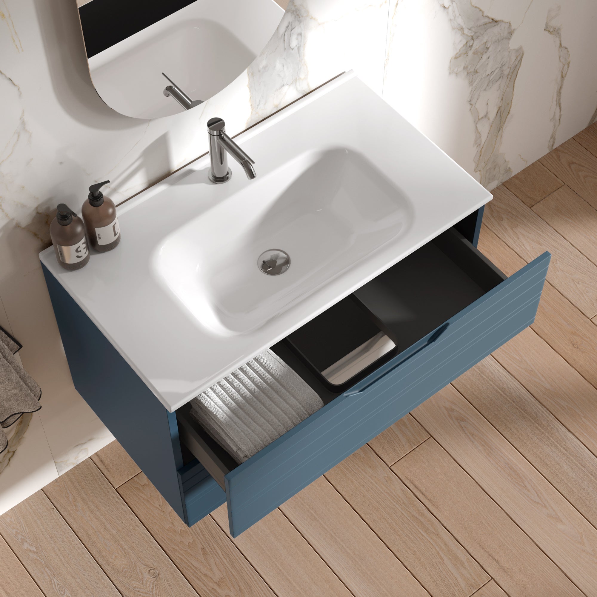 Composizione 4 pezzi CORDELIA-59 | Blu