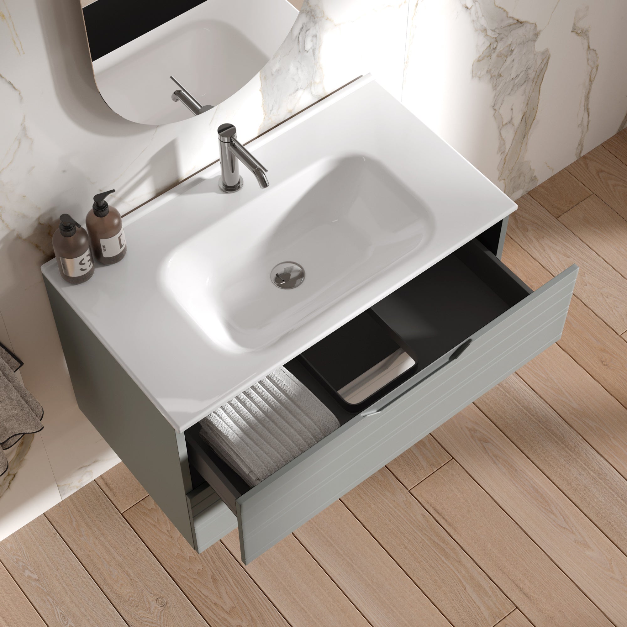 Composizione 4 pezzi CORDELIA-59 | Grigio