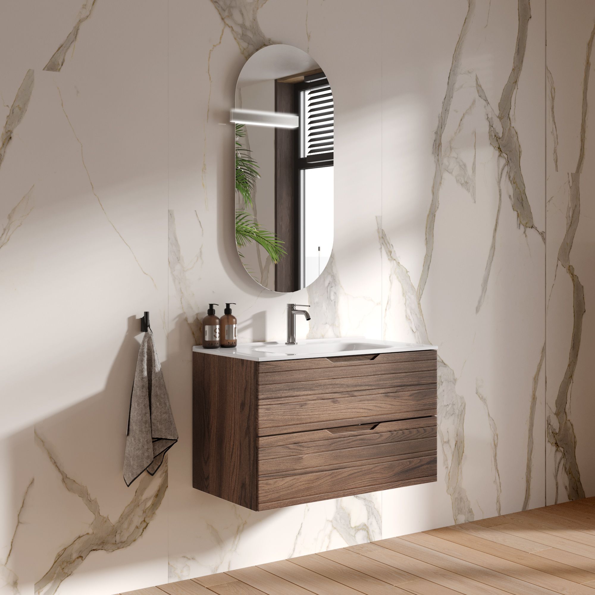 Composizione 4 pezzi CORDELIA | Rovere rio