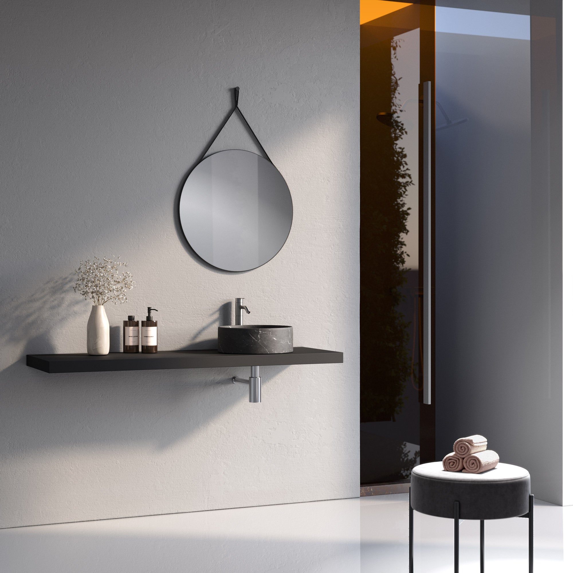 Composizione 3 pezzi CORDELIA-60 | Antracite