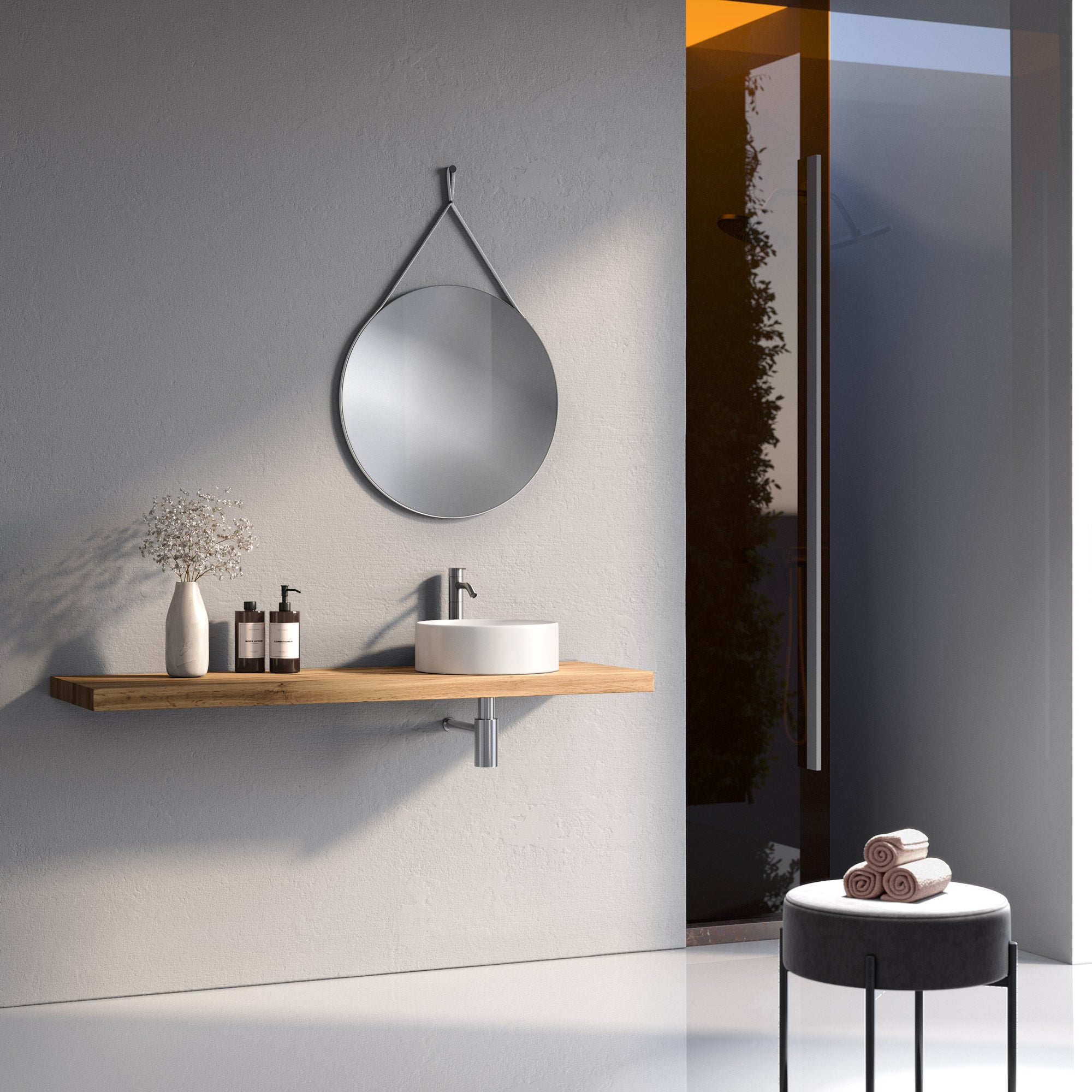 Composizione 3 pezzi CORDELIA-60 | Quercia/| Bianco