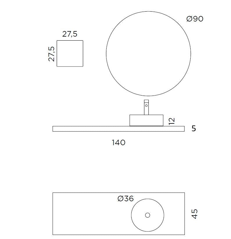 Composizione 4 pezzi CORDELIA | Bianco/| Calacatta