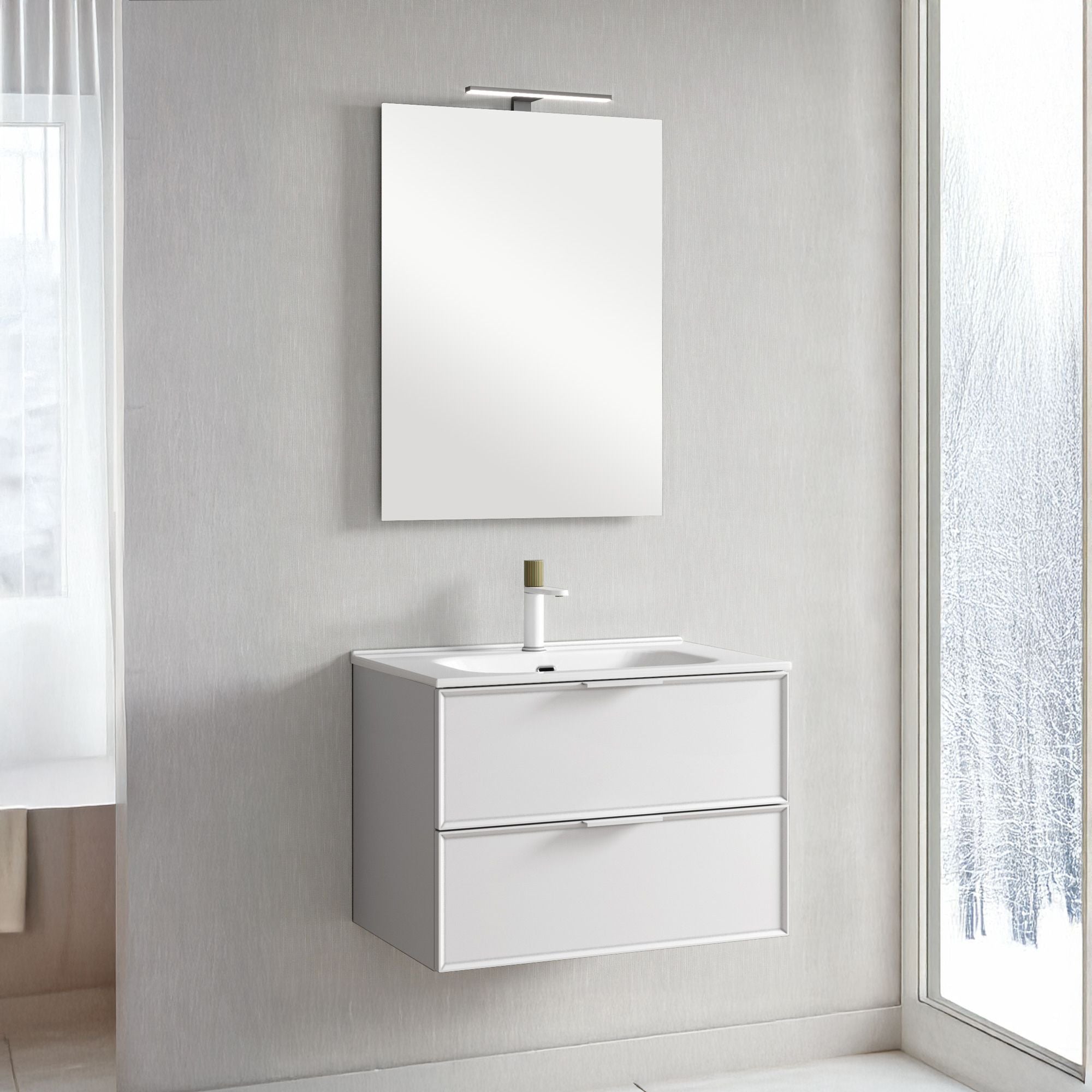 Composizione 4 pezzi ATLAS | Bianco opaco