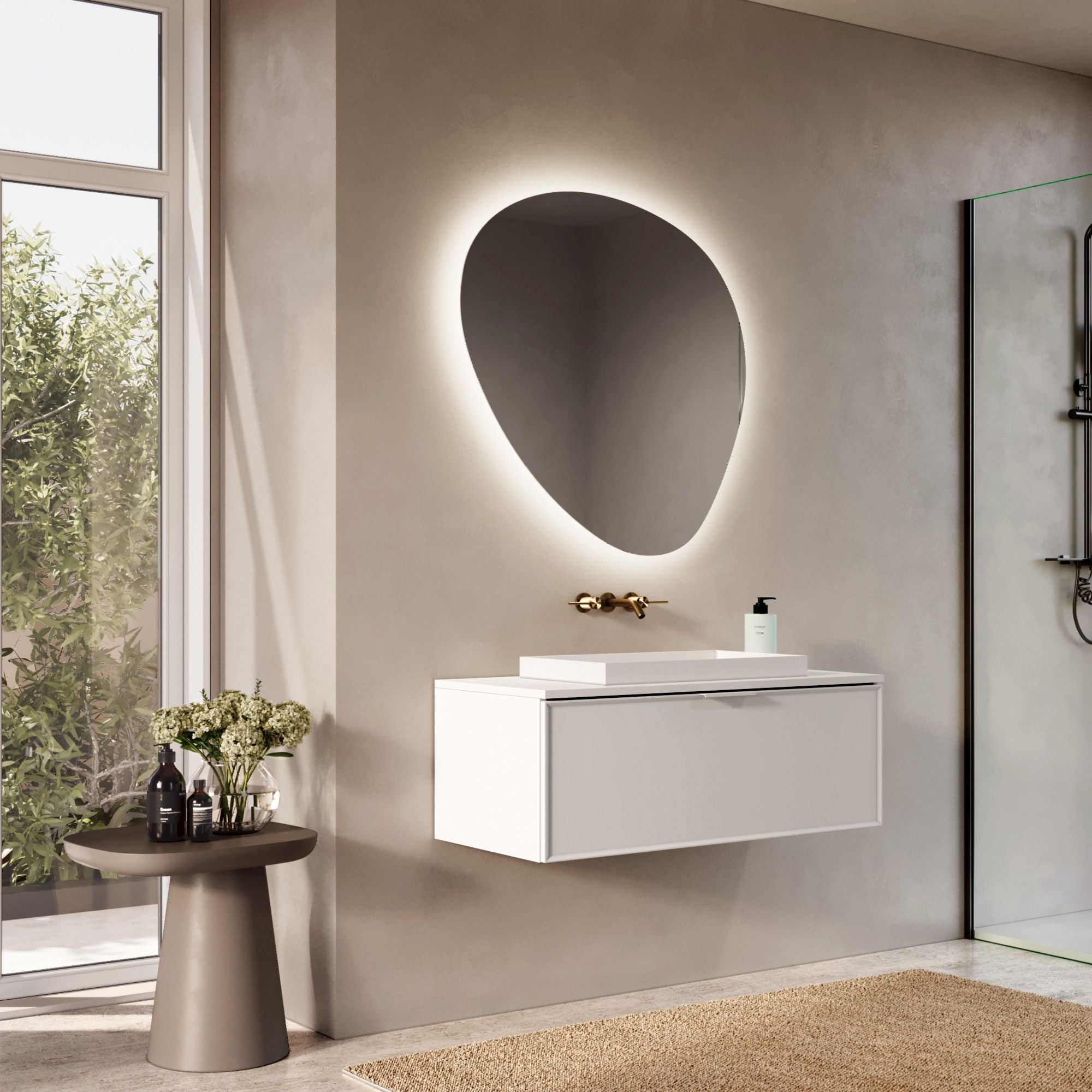 Composizione 3 pezzi ATLAS | Bianco opaco