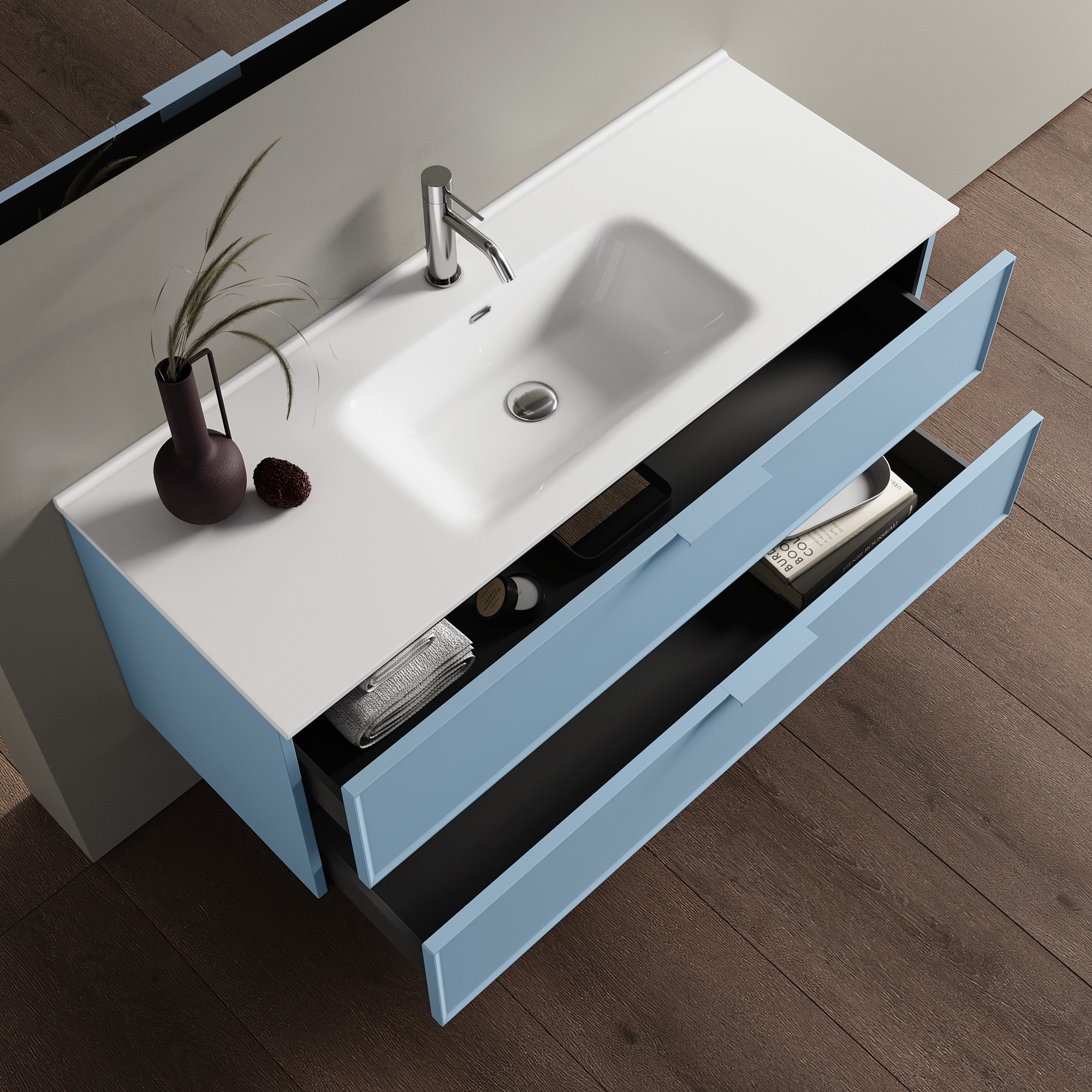 Composizione 4 pezzi ATLAS | Azzurro tiffany