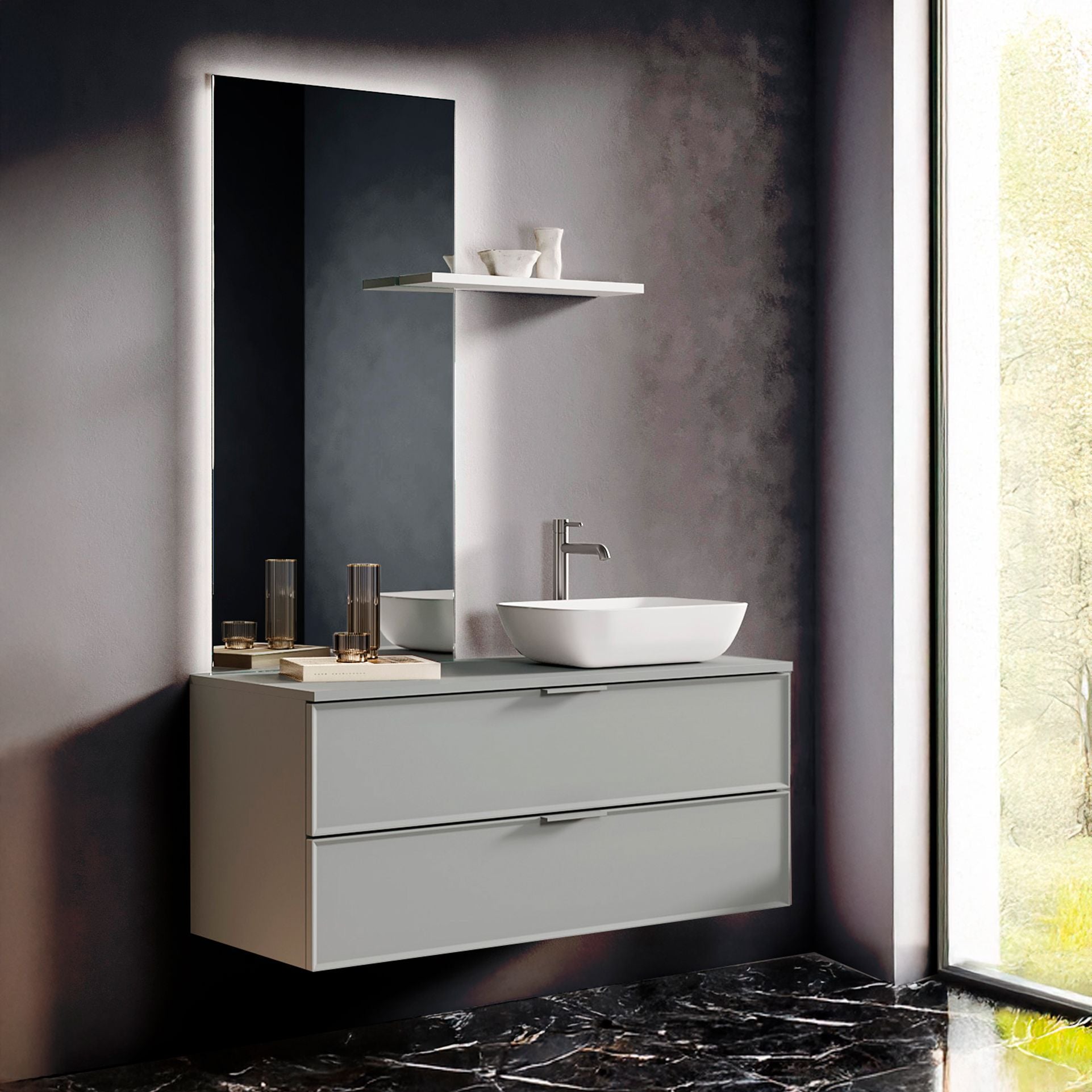 Composizione 4 pezzi ATLAS | Grigio