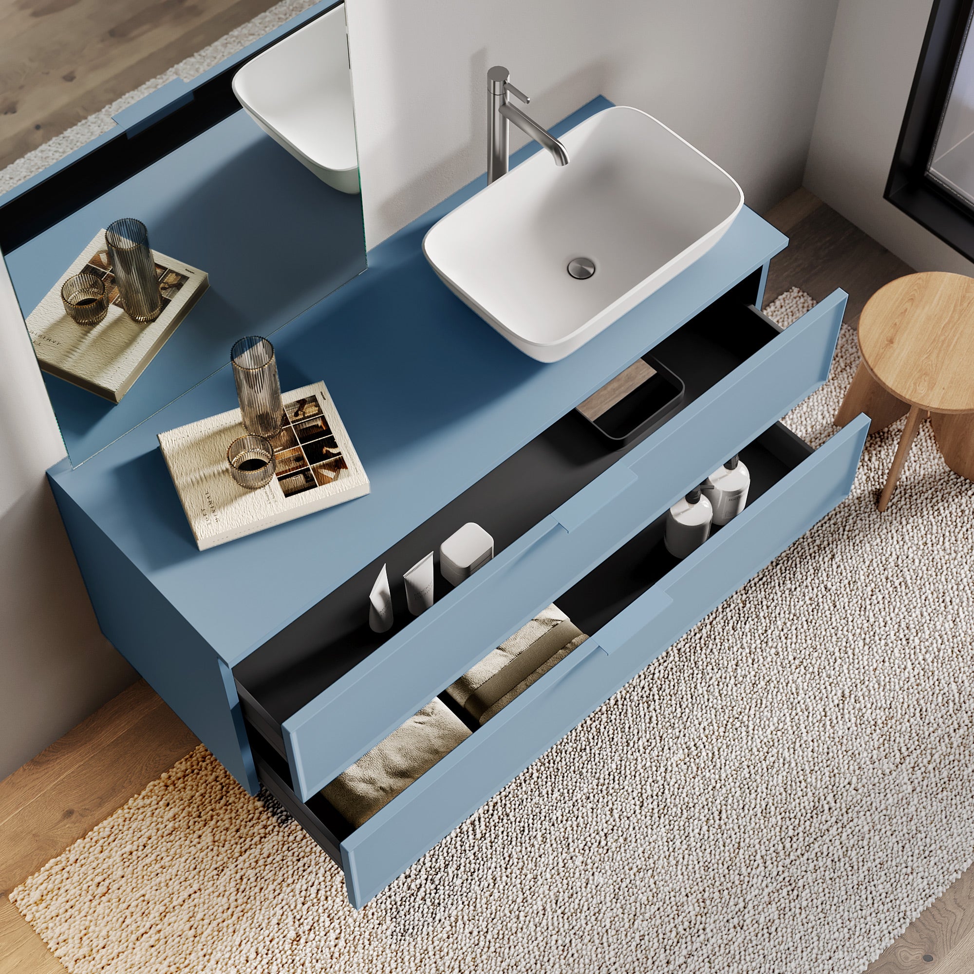 Composizione 4 pezzi ATLAS-51 | Azzurro tiffany
