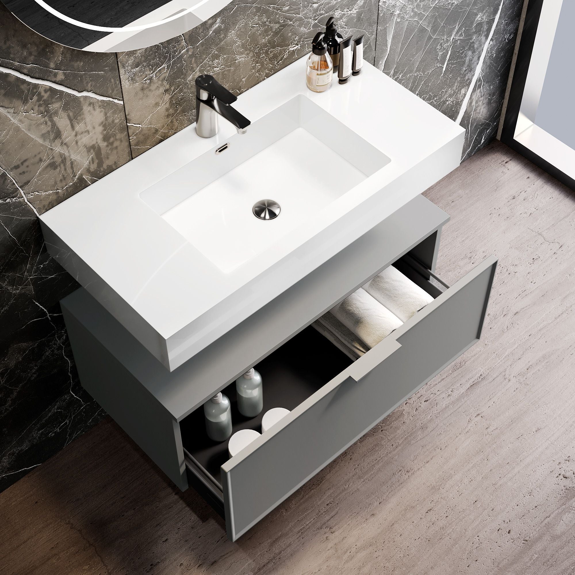 Composizione 3 pezzi ATLAS | Grigio