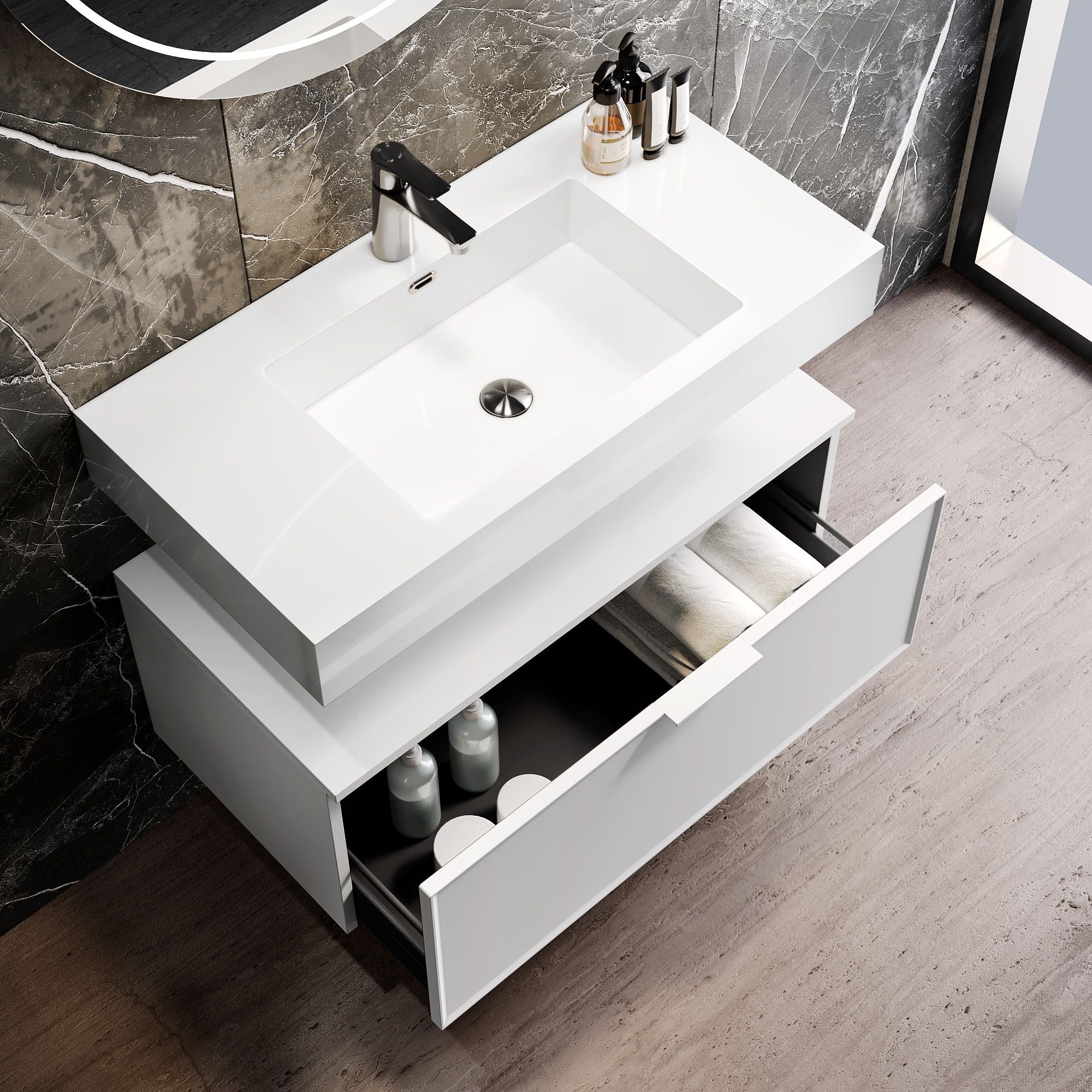 Composizione 3 pezzi ATLAS | Bianco