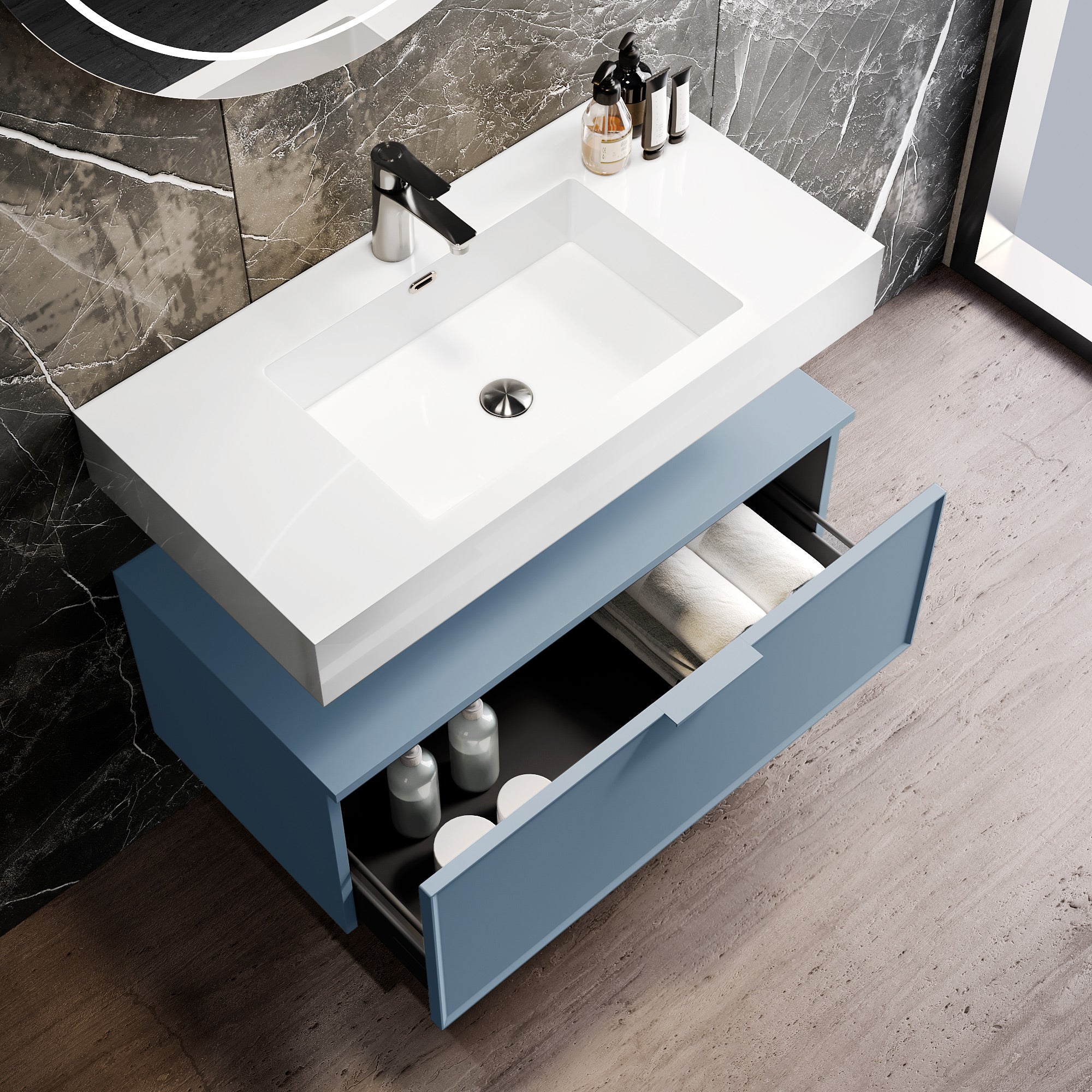 Composizione 3 pezzi ATLAS-55 | Azzurro tiffany