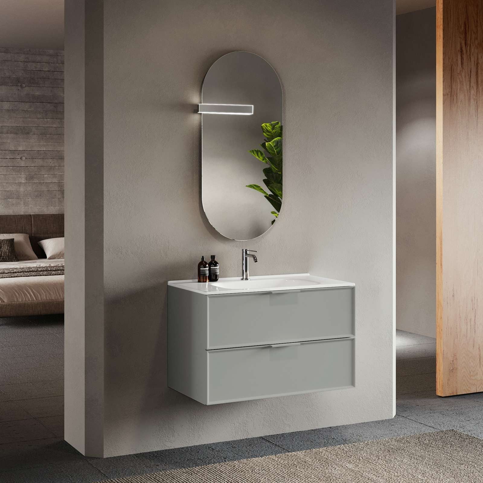Composizione 4 pezzi ATLAS | Grigio