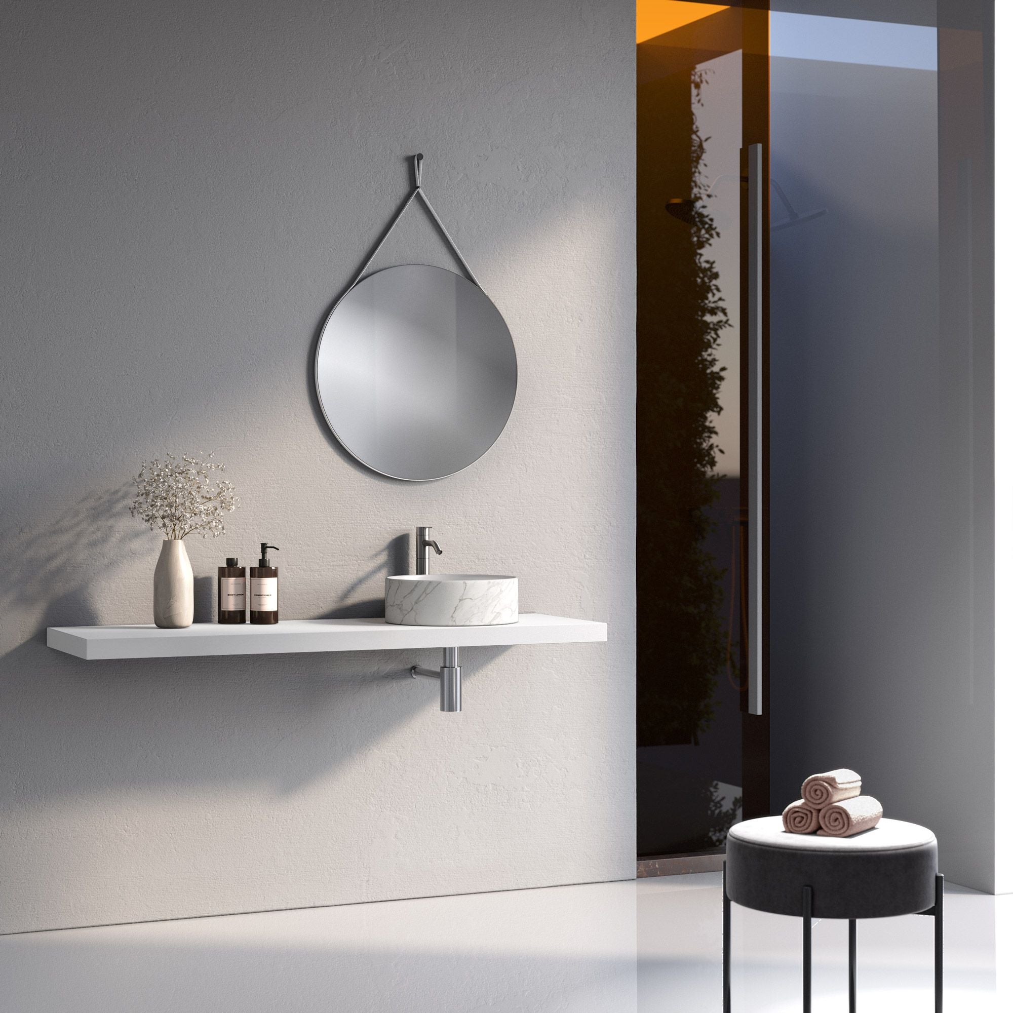 Composizione 3 pezzi ATLAS | Bianco/| Calacatta