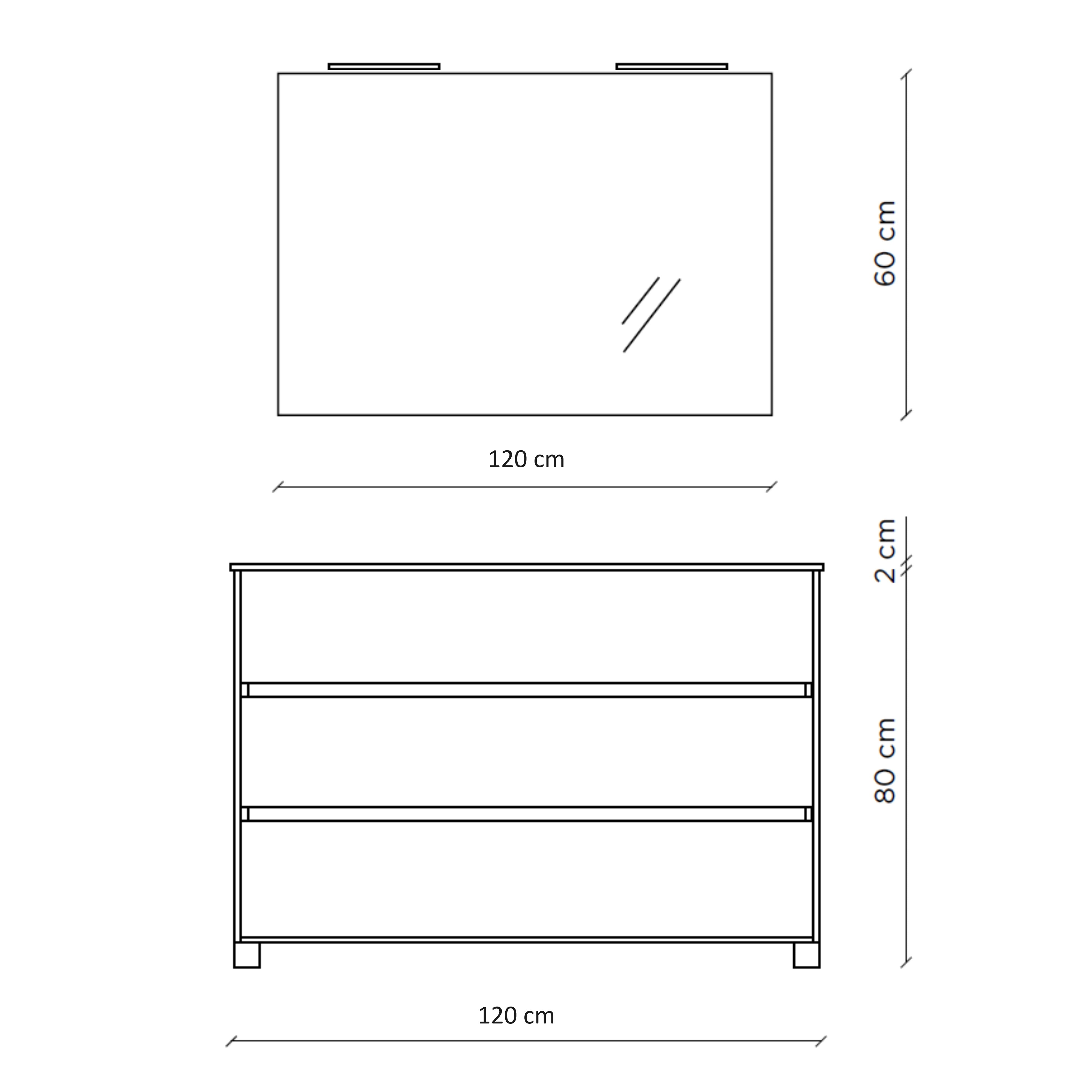 Composizione doppia vasca 4 PHOEBE-17 | Rovere alaska